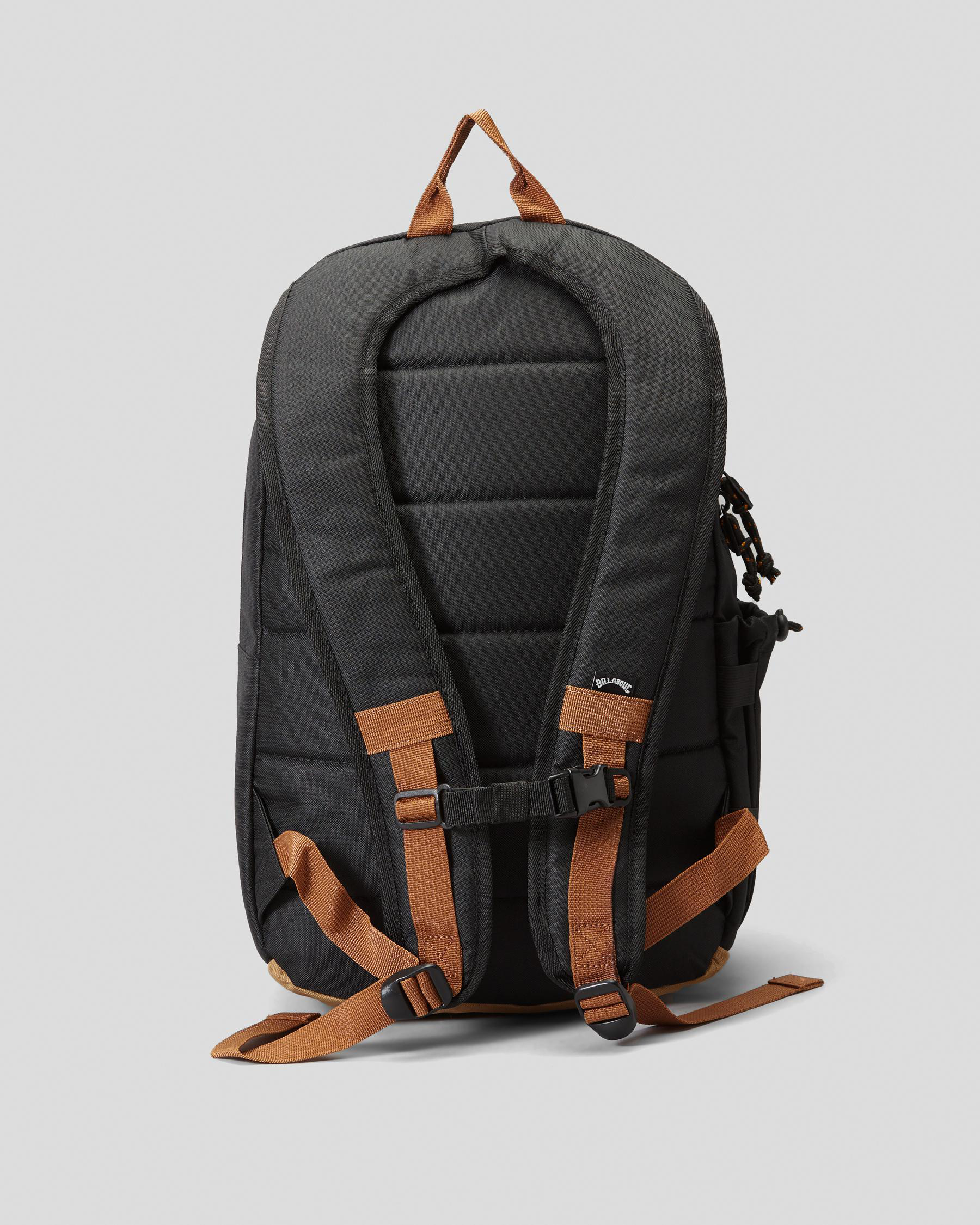 Shop Billabong Norfolk Backpack In Black/tan - Fast Shipping & Easy ...