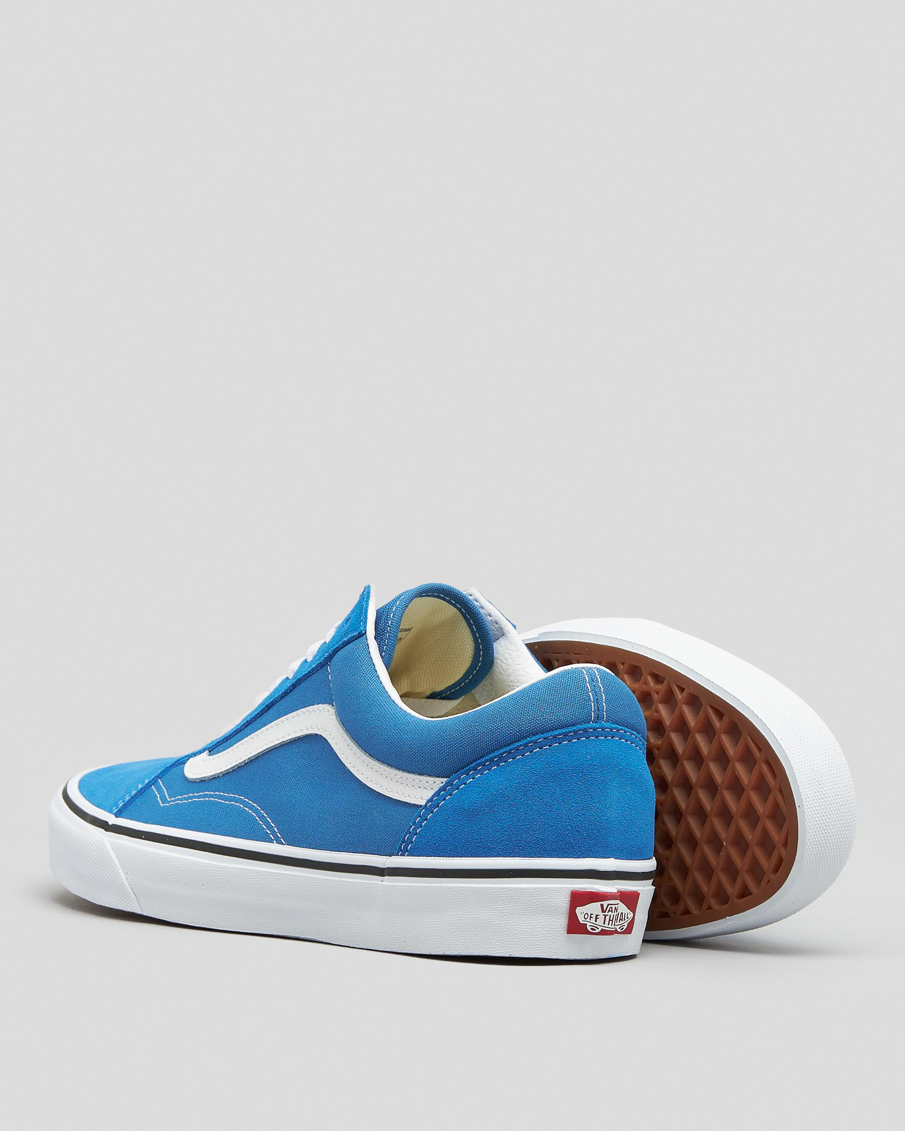 Shop Vans Old Skool Shoes In Colour Theory Mediterranian Blue - Fast ...