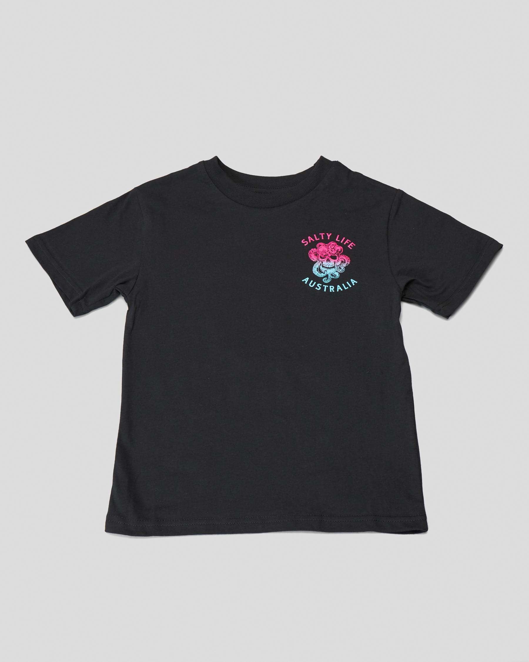 Shop Salty Life Toddlers' Tentacles T-Shirt In Black - Fast Shipping ...