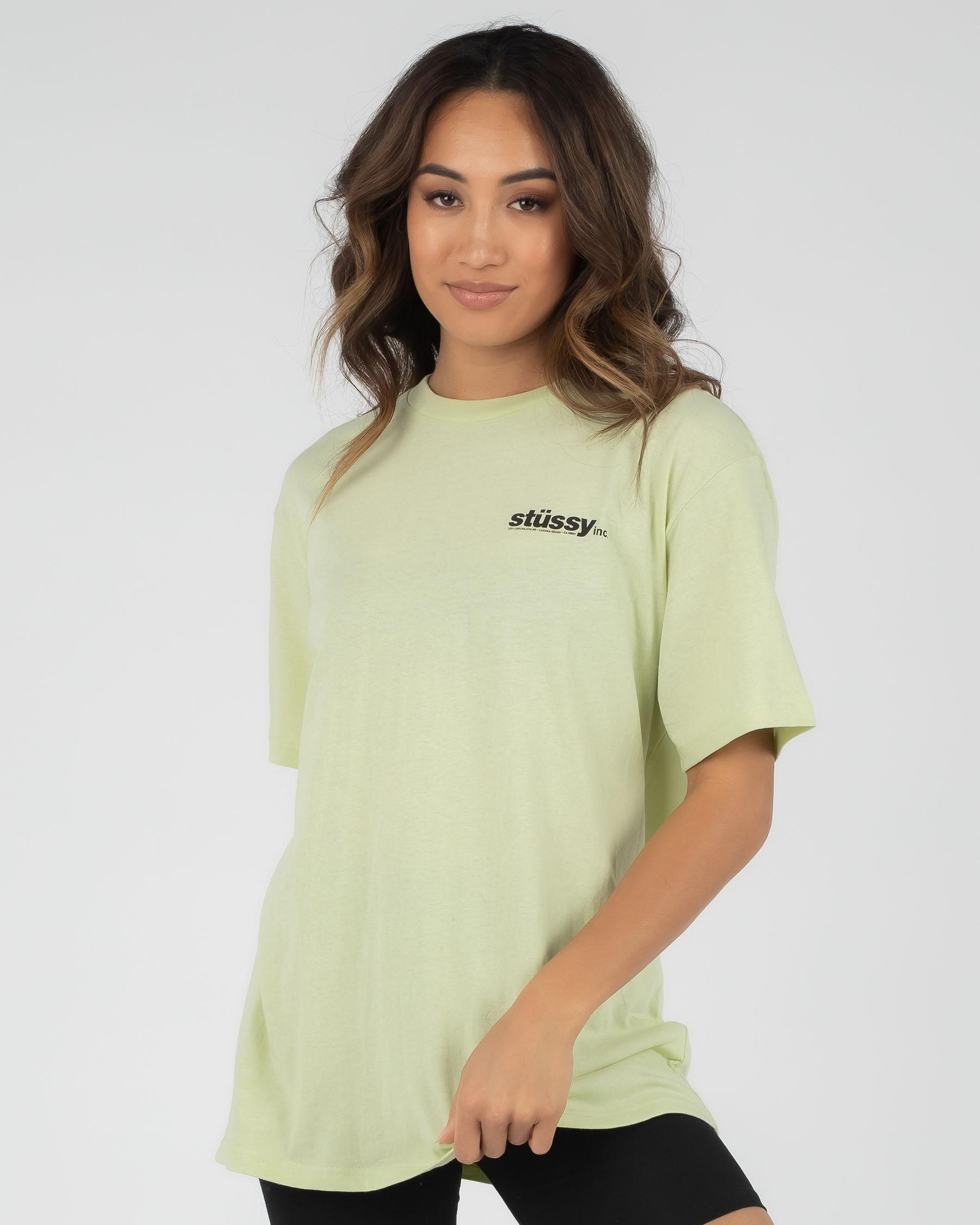 Shop Stussy Laguna BF T-Shirt In Lime - Fast Shipping & Easy Returns ...