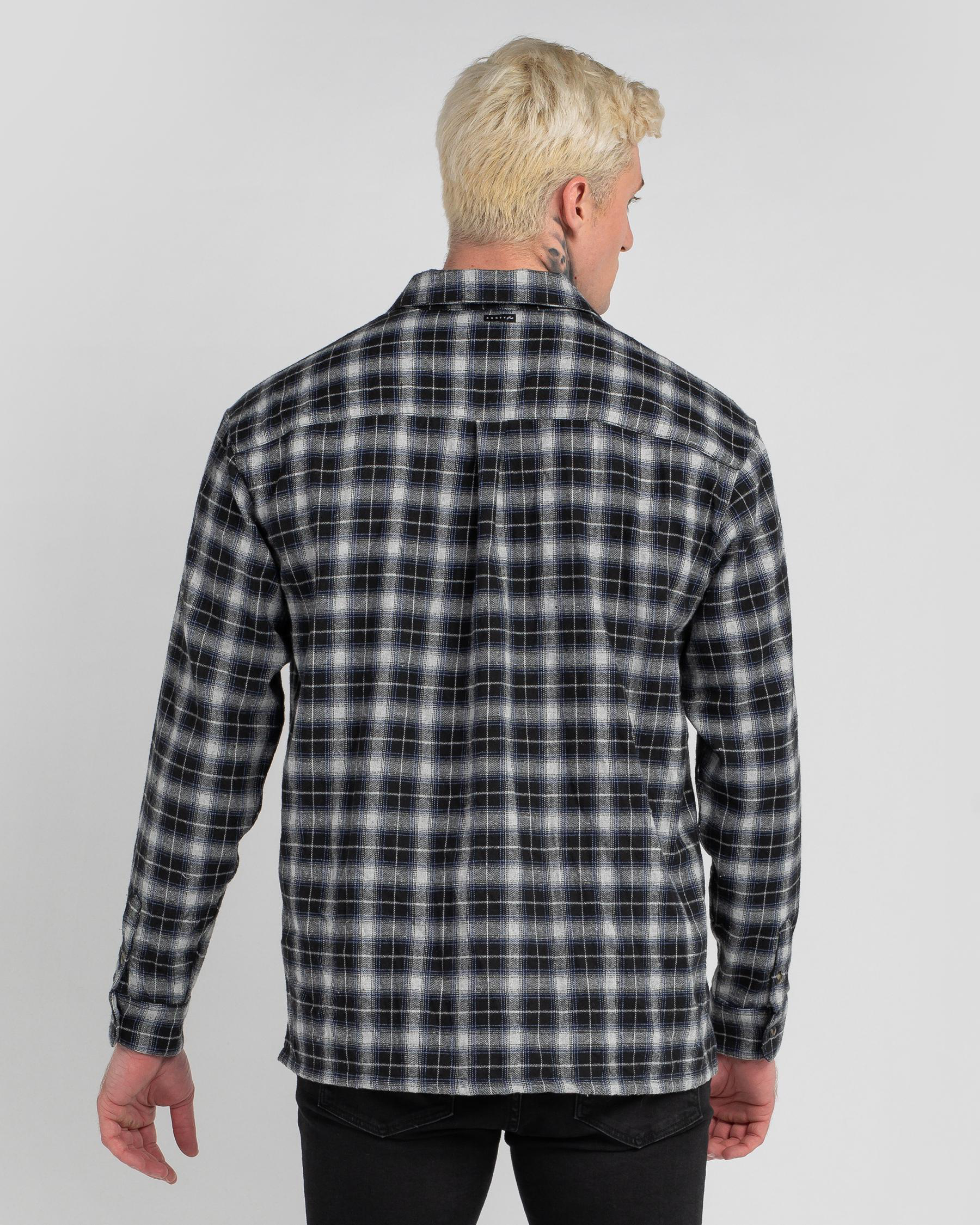 Shop Rusty Train Oil Long Sleeve Shirt In Grey Marle - Fast Shipping ...