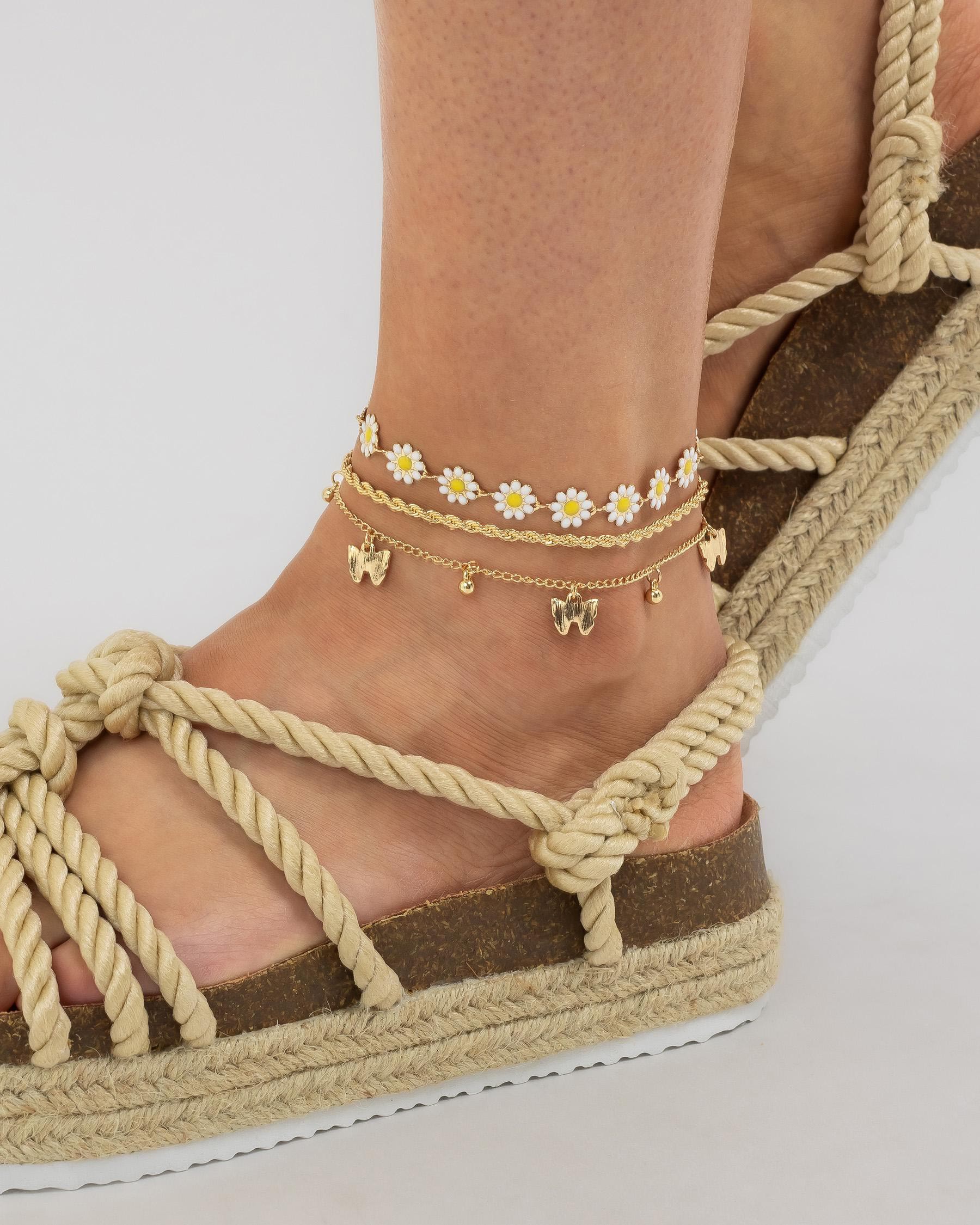 City sales beach anklets