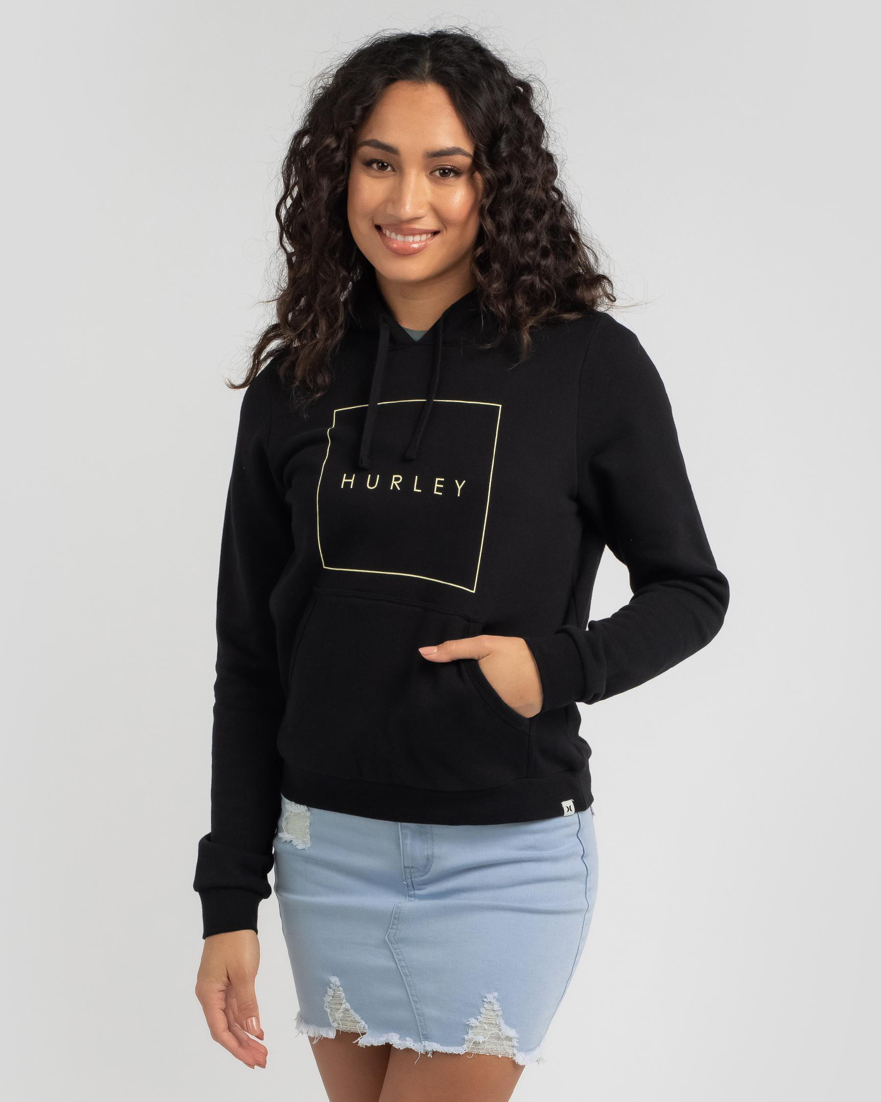 Shop Hurley Muse Hoodie In H010 Black - Fast Shipping & Easy Returns ...