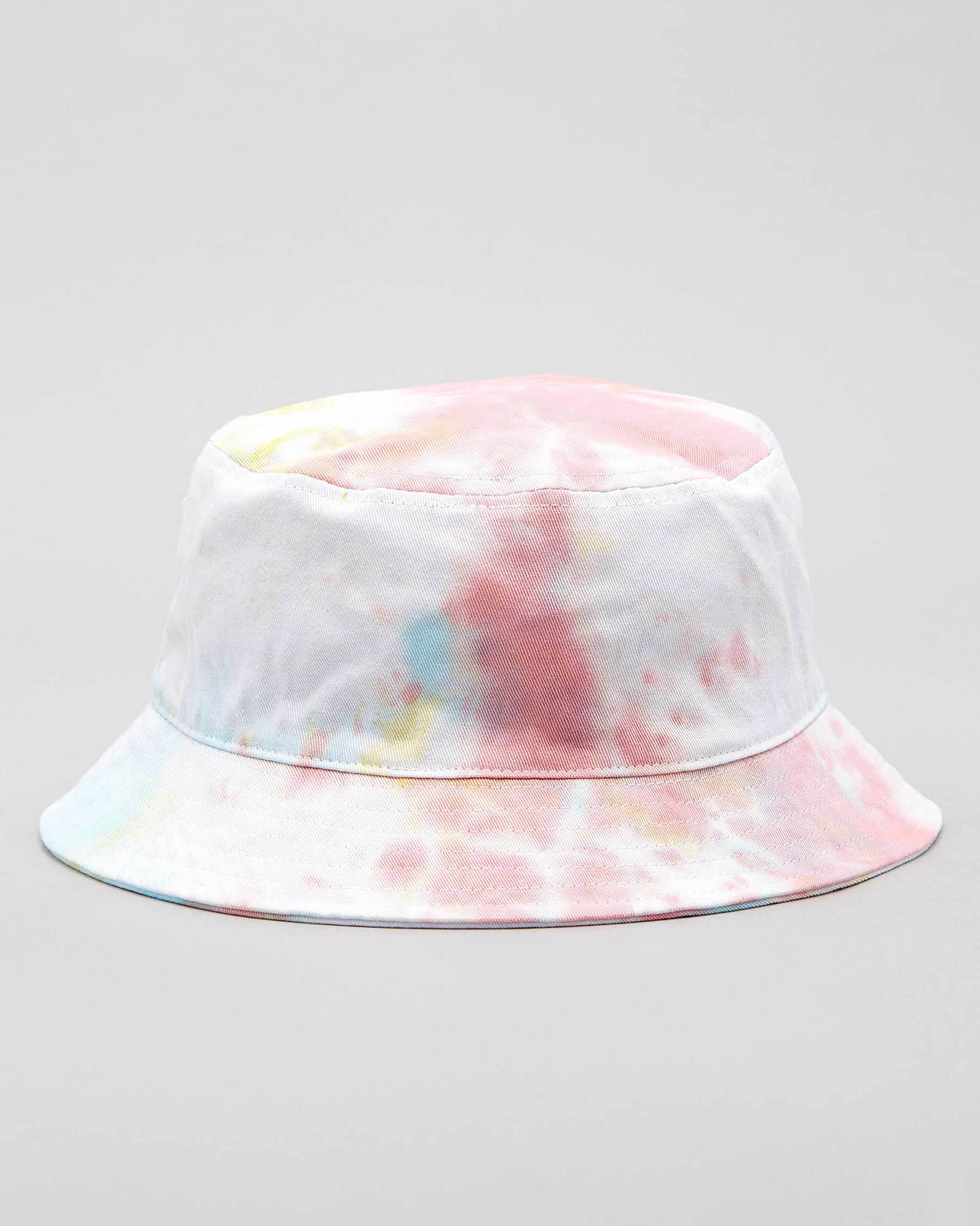 Shop Santa Cruz Melt Dot Bucket Hat In Cloud Tie Dye - Fast Shipping ...