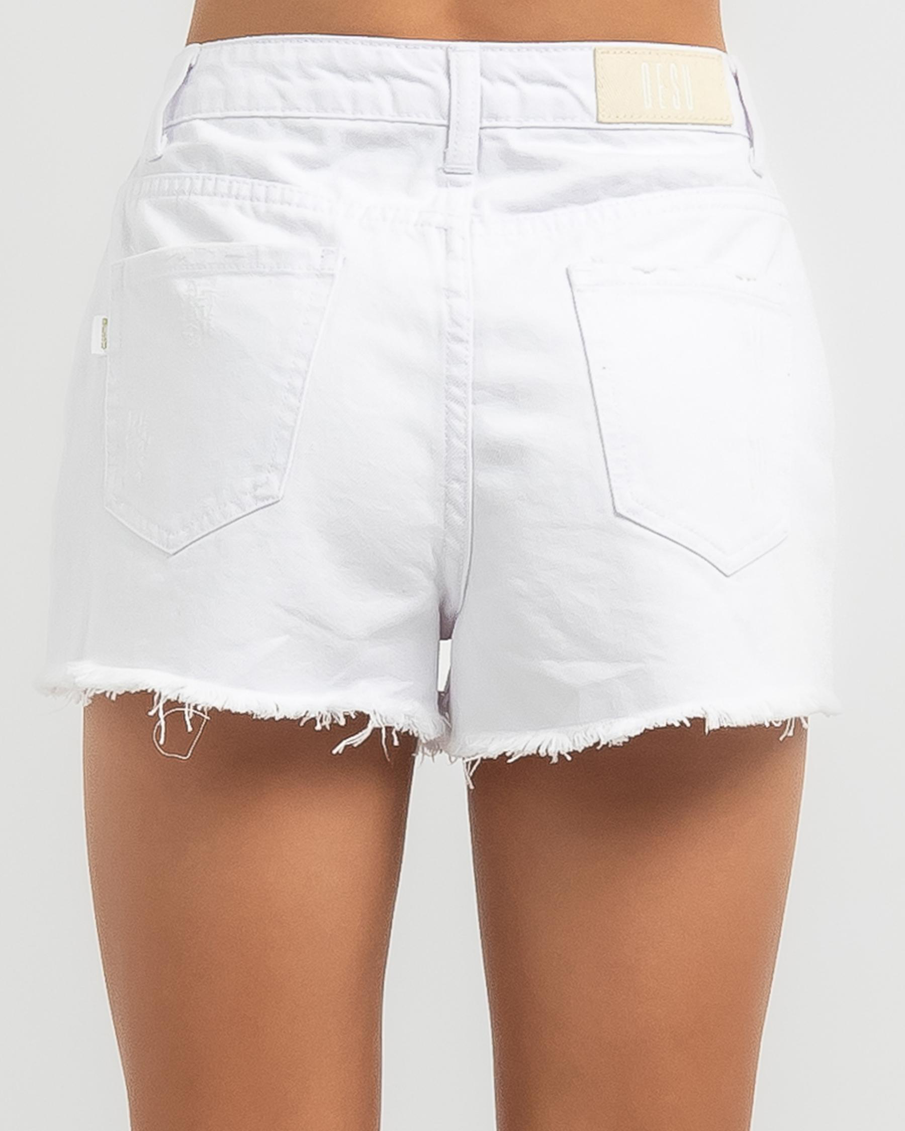 DESU Girls' Imogen Shorts In White - Fast Shipping & Easy Returns ...