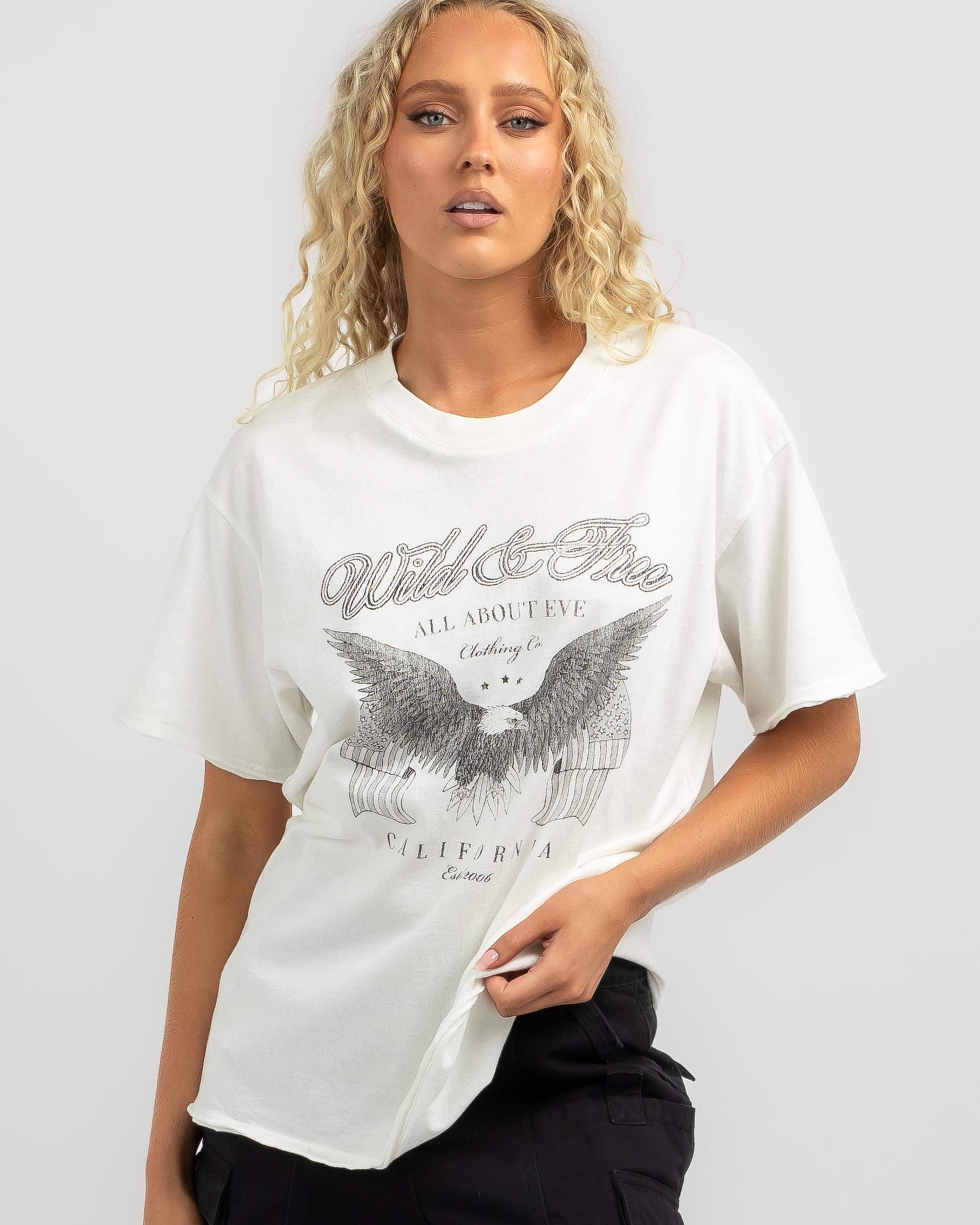 Shop All About Eve Brooks T-Shirt In Vintage White - Fast Shipping ...