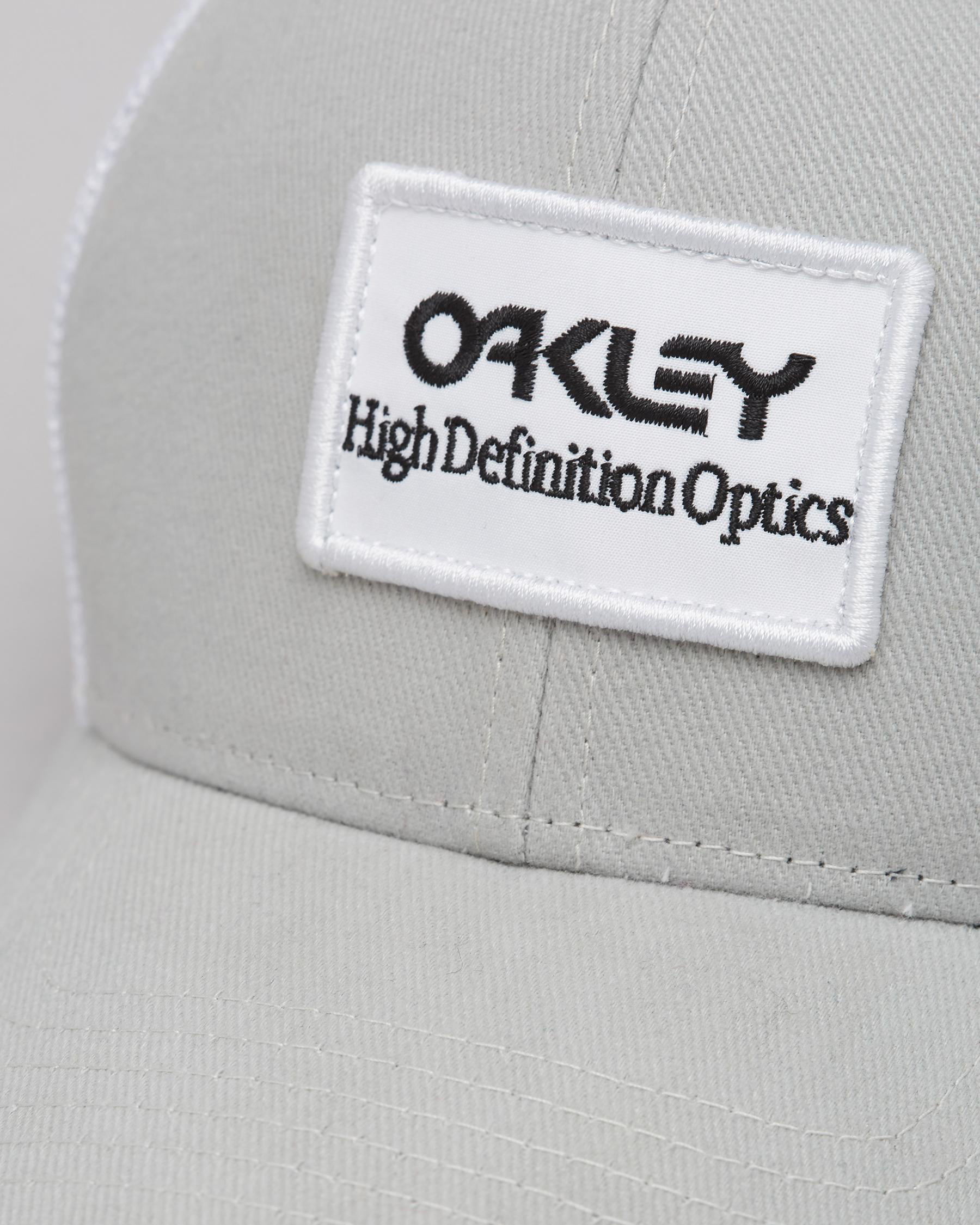 Shop Oakley B1B HDO Patch Trucker Cap In Stone Gray - Fast Shipping ...