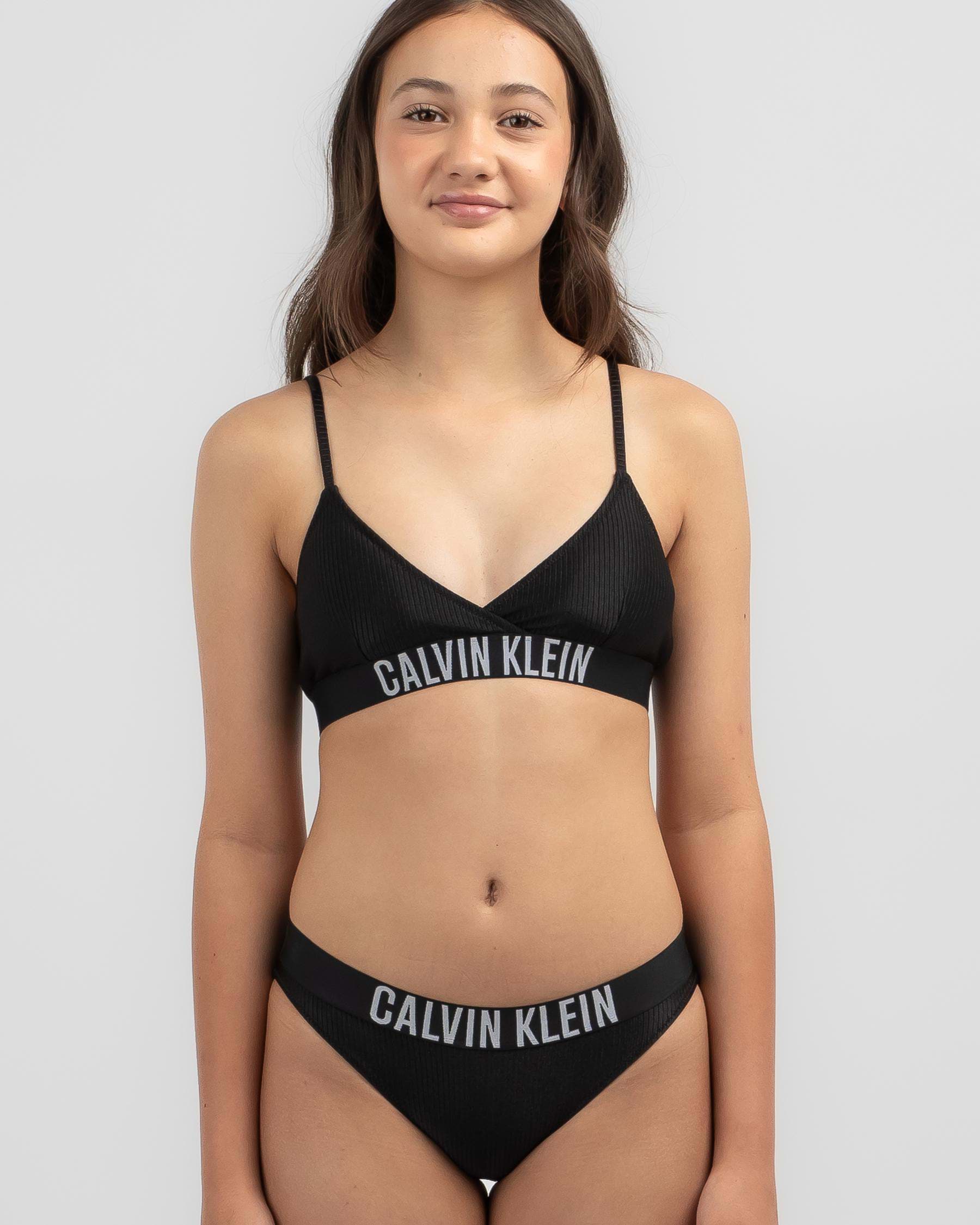 Calvin Klein & Black - City Bikini Girls\' United In Pvh States Set Returns Beach Shipping Over - Cross FREE* Triangle Easy