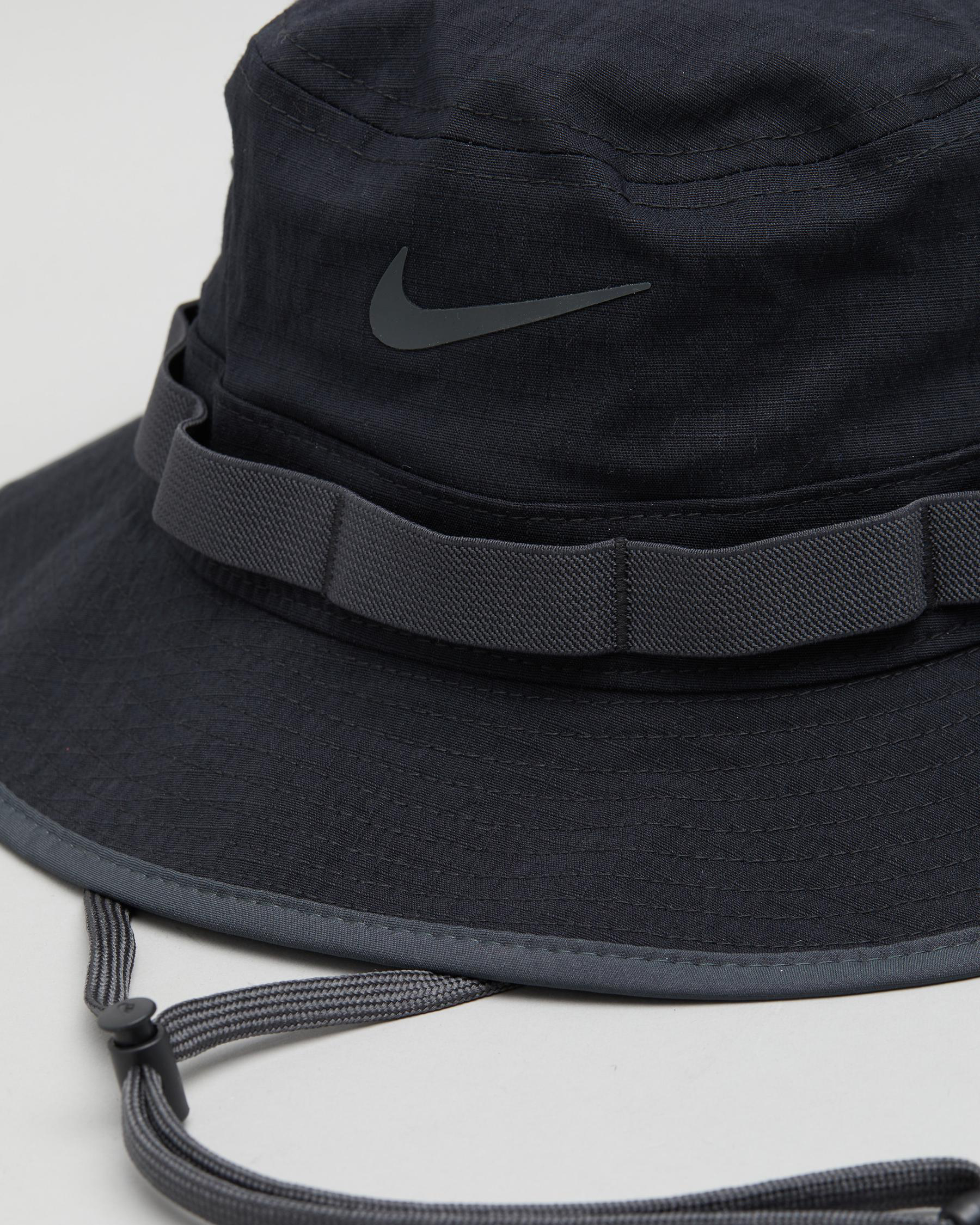 Shop Nike U NK Boonie Bucket Hat In Black - Fast Shipping & Easy ...