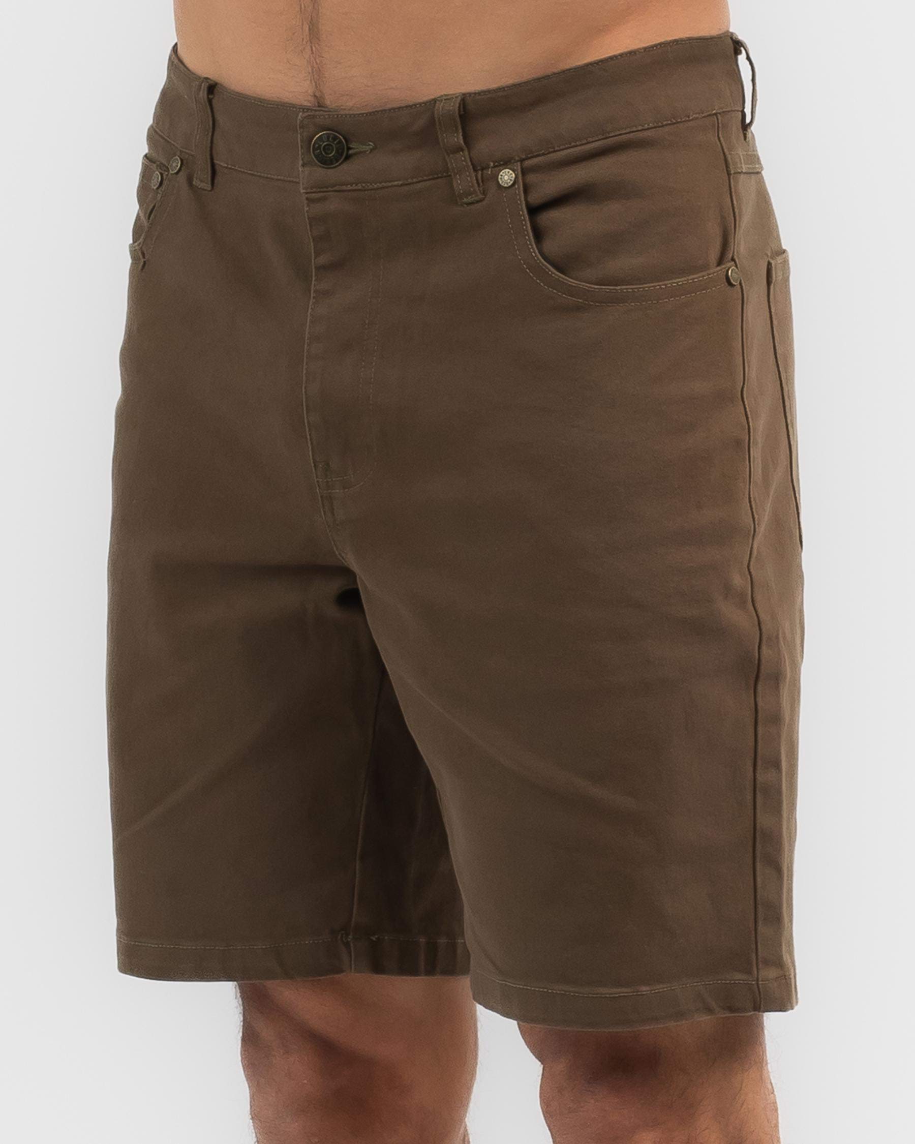 Shop Lucid Chants Walk Shorts In Olive - Fast Shipping & Easy Returns ...