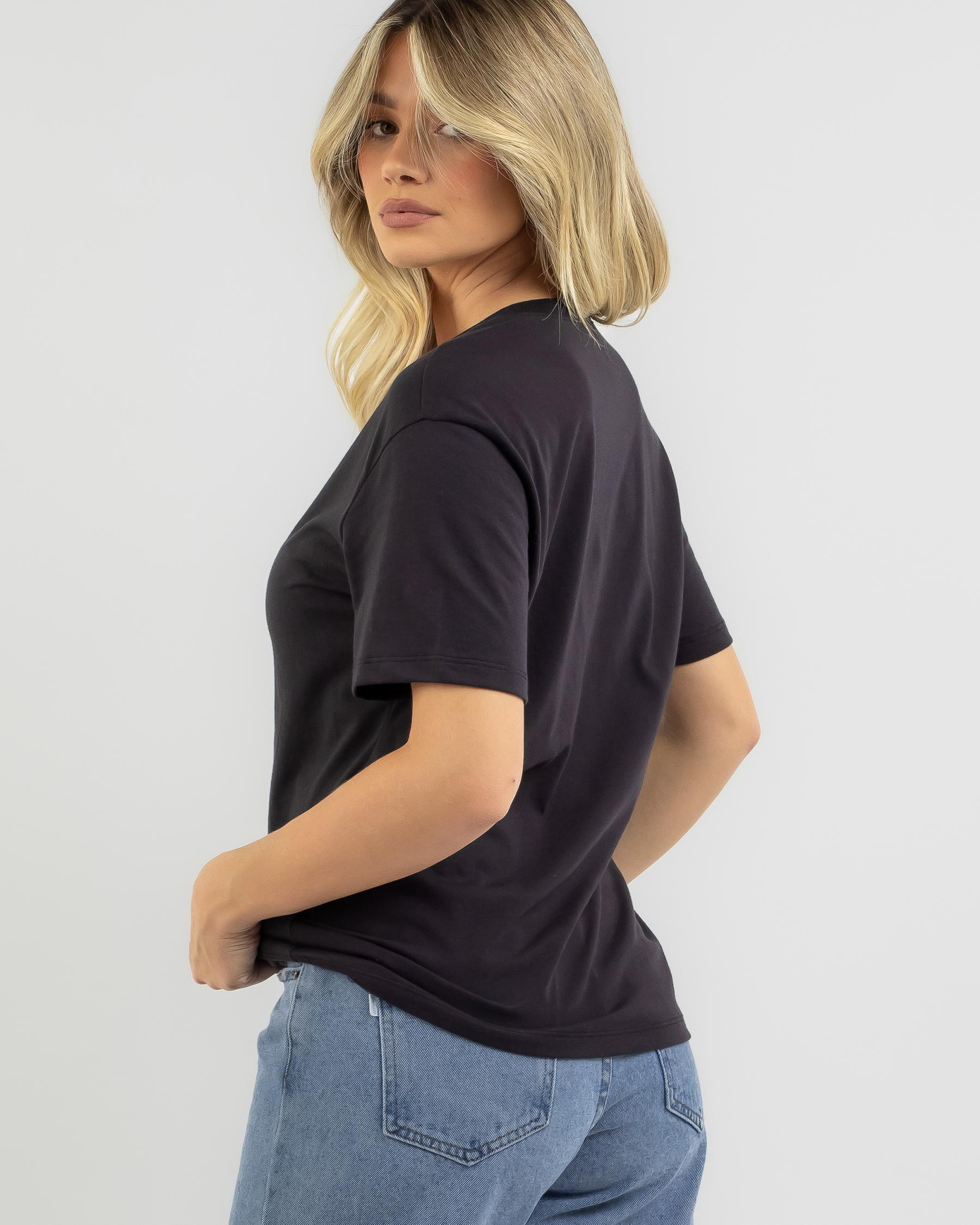 Shop Fox Womens Boundary Short Sleeve T-Shirt In Black - Fast Shipping ...
