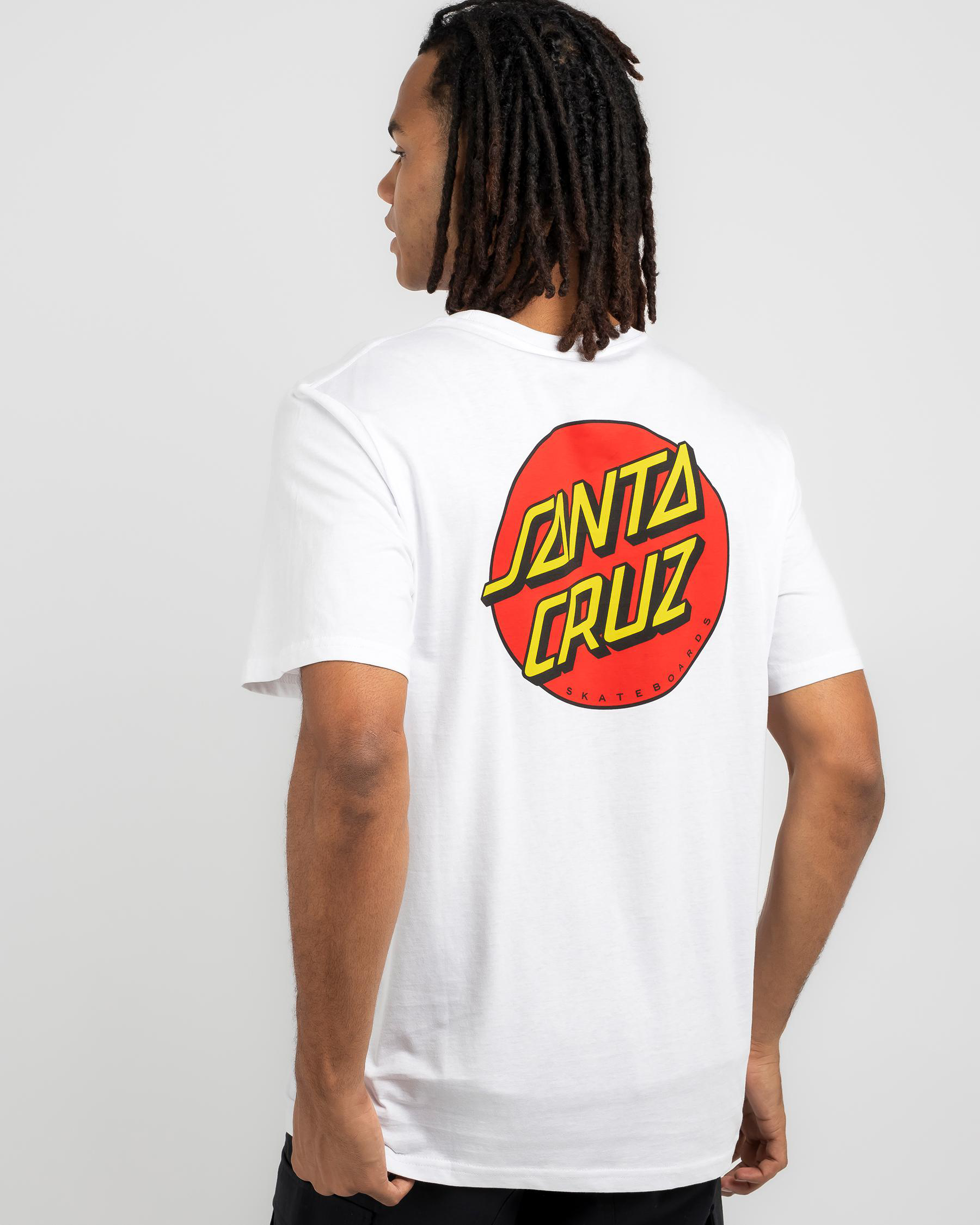 Santa Cruz Classic Dot Chest T-shirt (white)