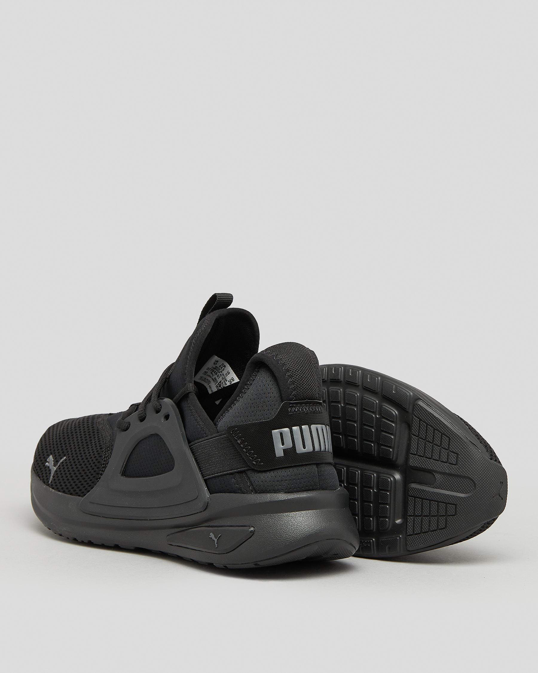 Puma Softride Enzo Evo Shoes In Puma Black-castlerock - Fast Shipping ...