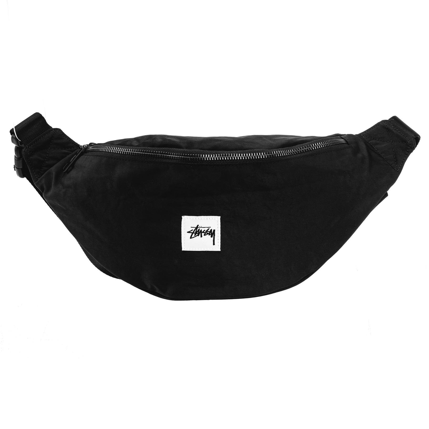 Stussy Stock Waist Bag In Black - Fast Shipping & Easy Returns - City ...