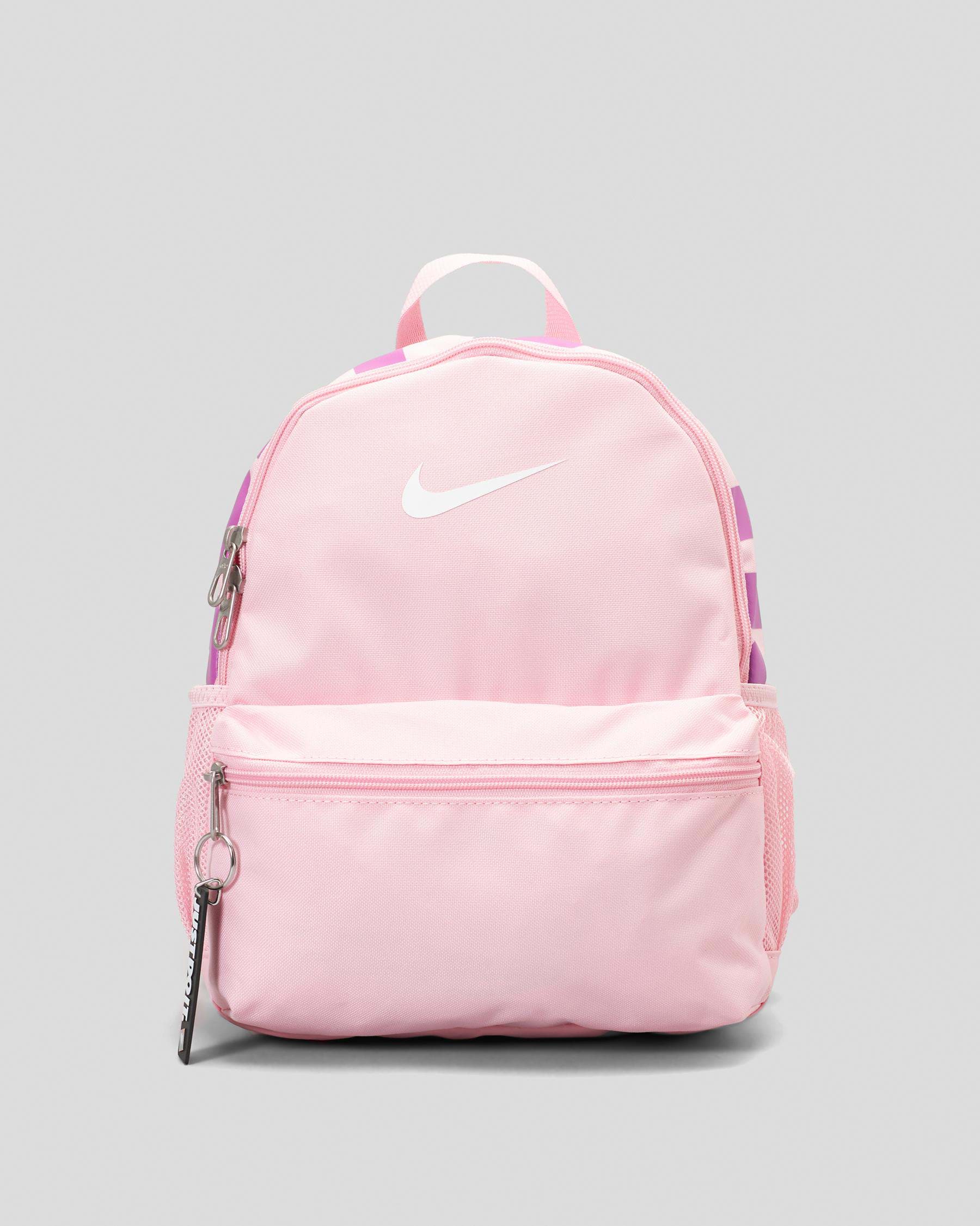 Nike Mini Brazilia Backpack In Soft Pink/white - FREE* Shipping & Easy ...