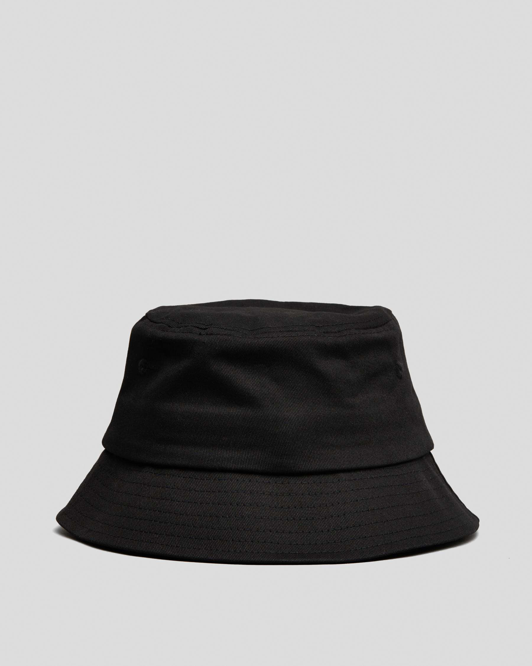 Shop Santa Cruz Classic Dot Patch Bucket Hat In Black - Fast Shipping ...