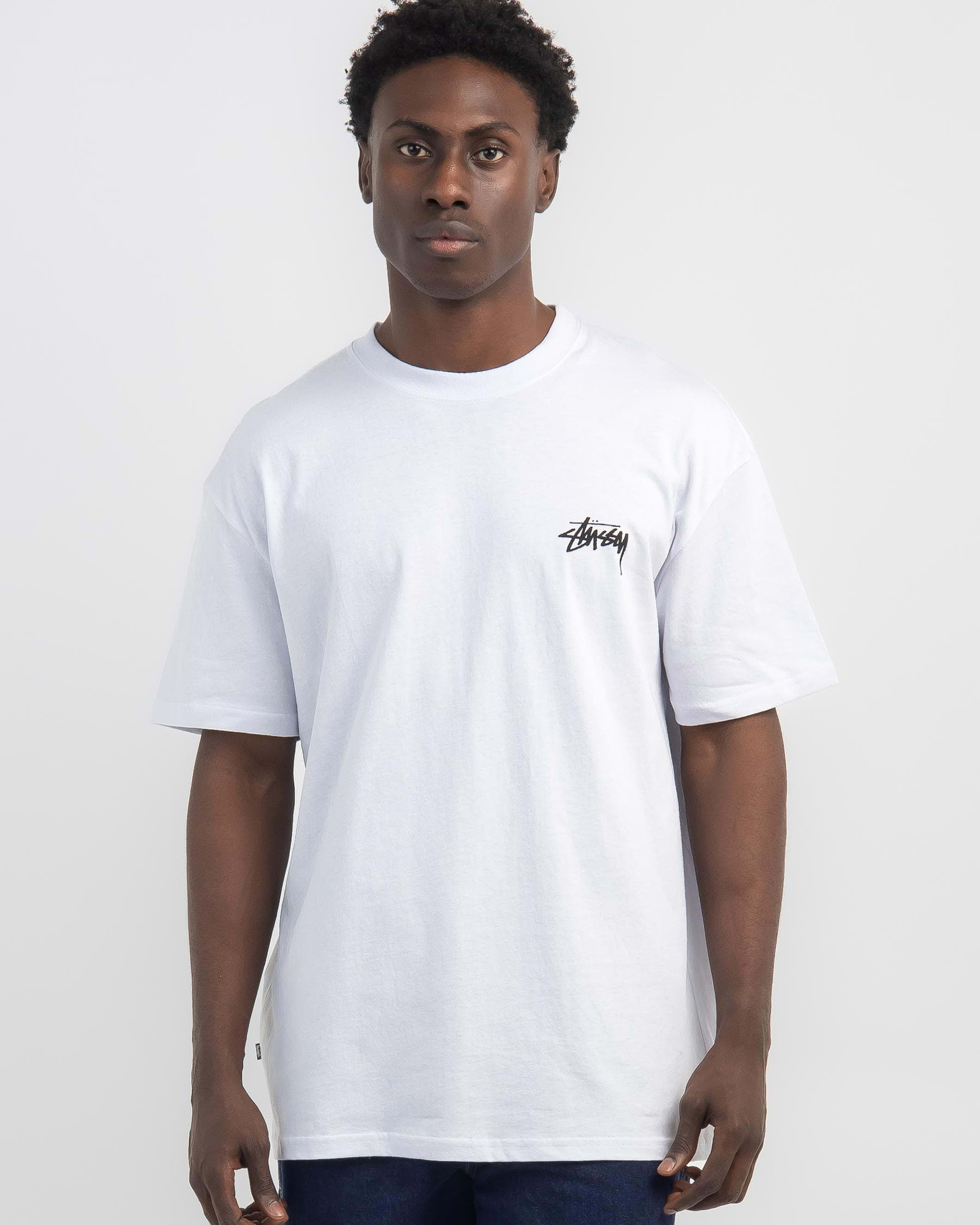Shop Stussy Low Tide T-Shirt In White - Fast Shipping & Easy Returns ...