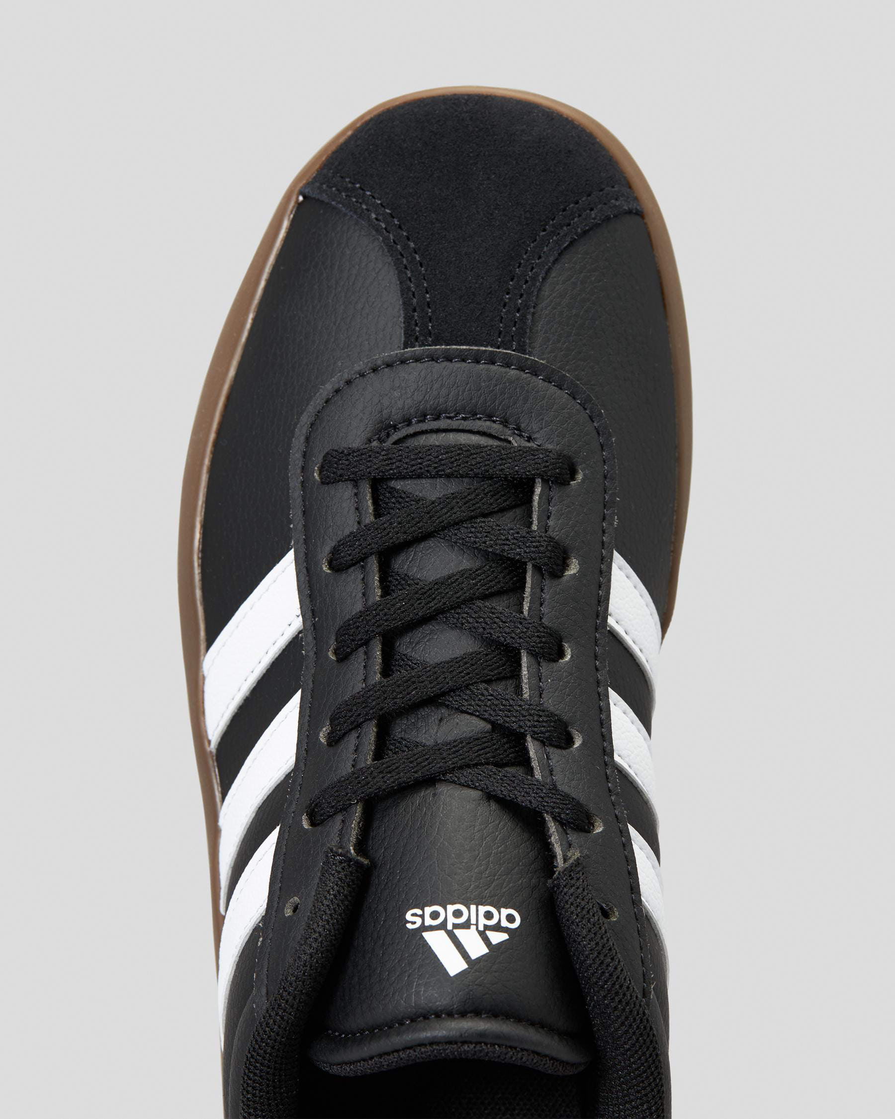 Shop adidas Boys' VL Court 3.0 Shoes In Core Black/ftwr White/gum 5 ...