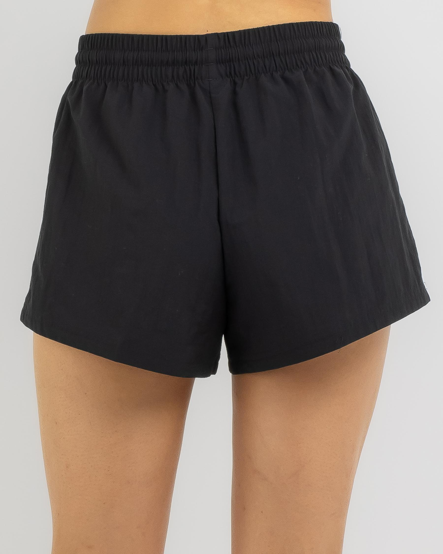 Adidas Essentials 3 Stripe Woven Shorts In Black/white - Fast Shipping ...