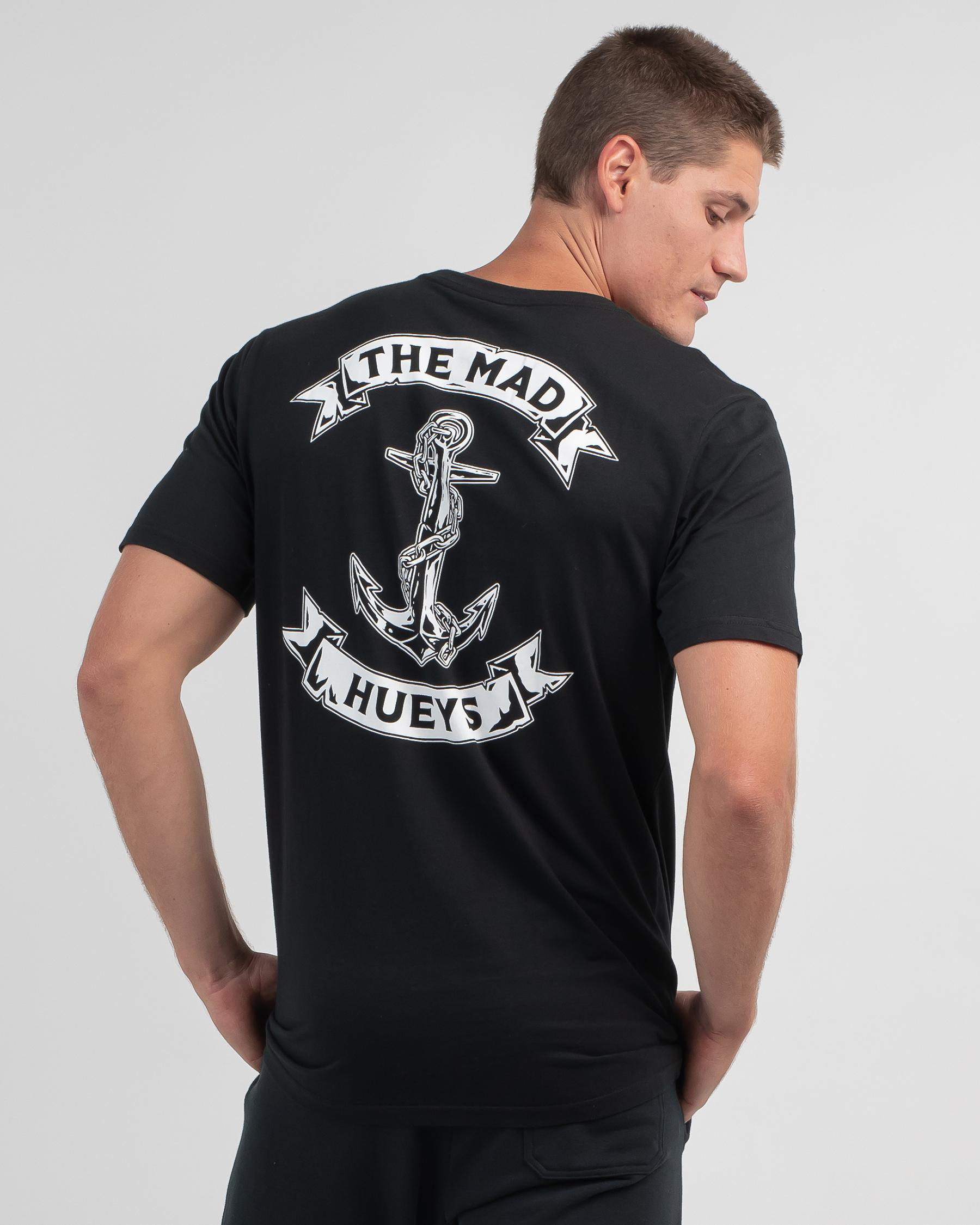 Shop The Mad Hueys Anchor T-Shirt In Black - Fast Shipping & Easy ...