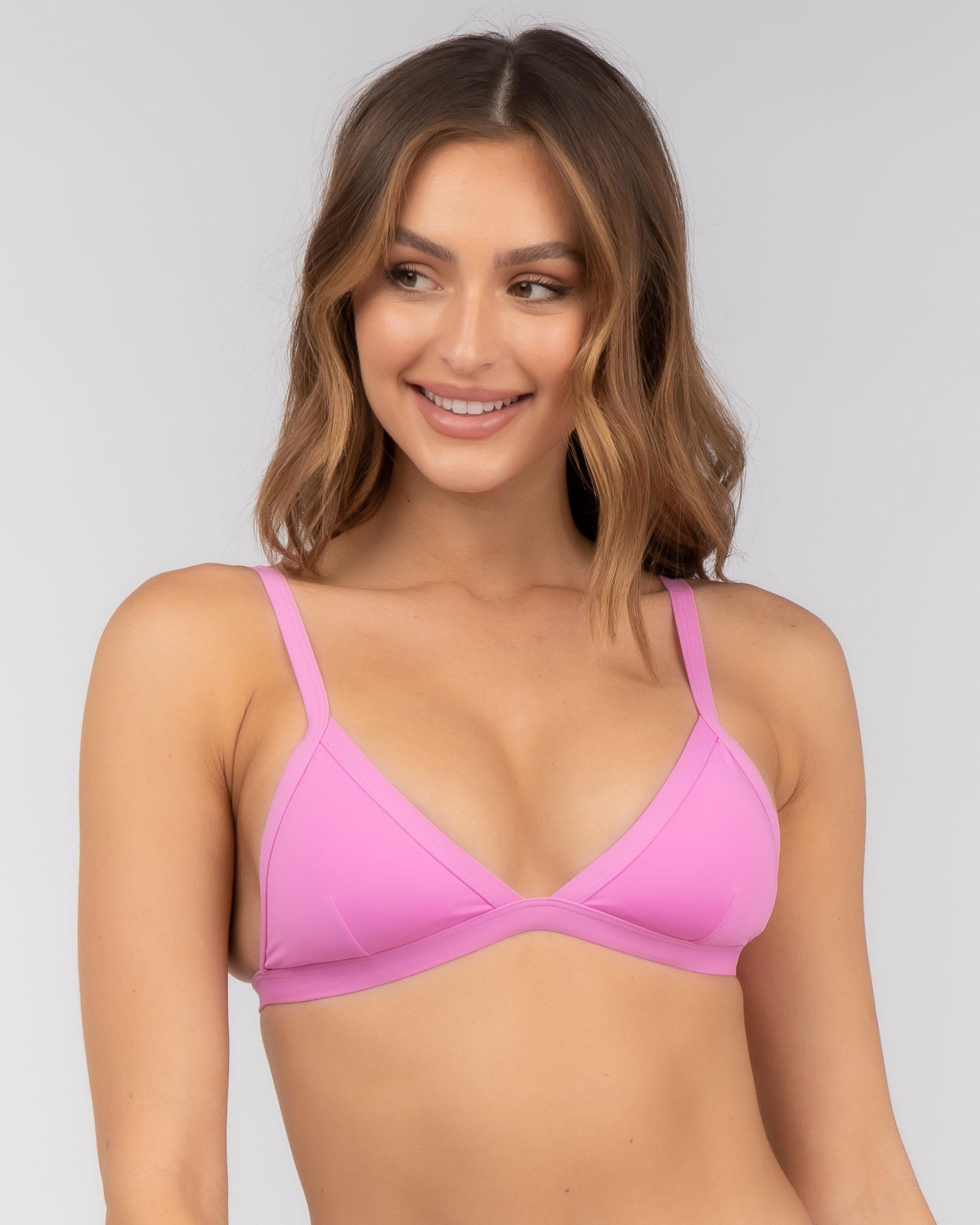 Shop Topanga Elle Triangle Bikini Top In Pop Orchid Fast Shipping