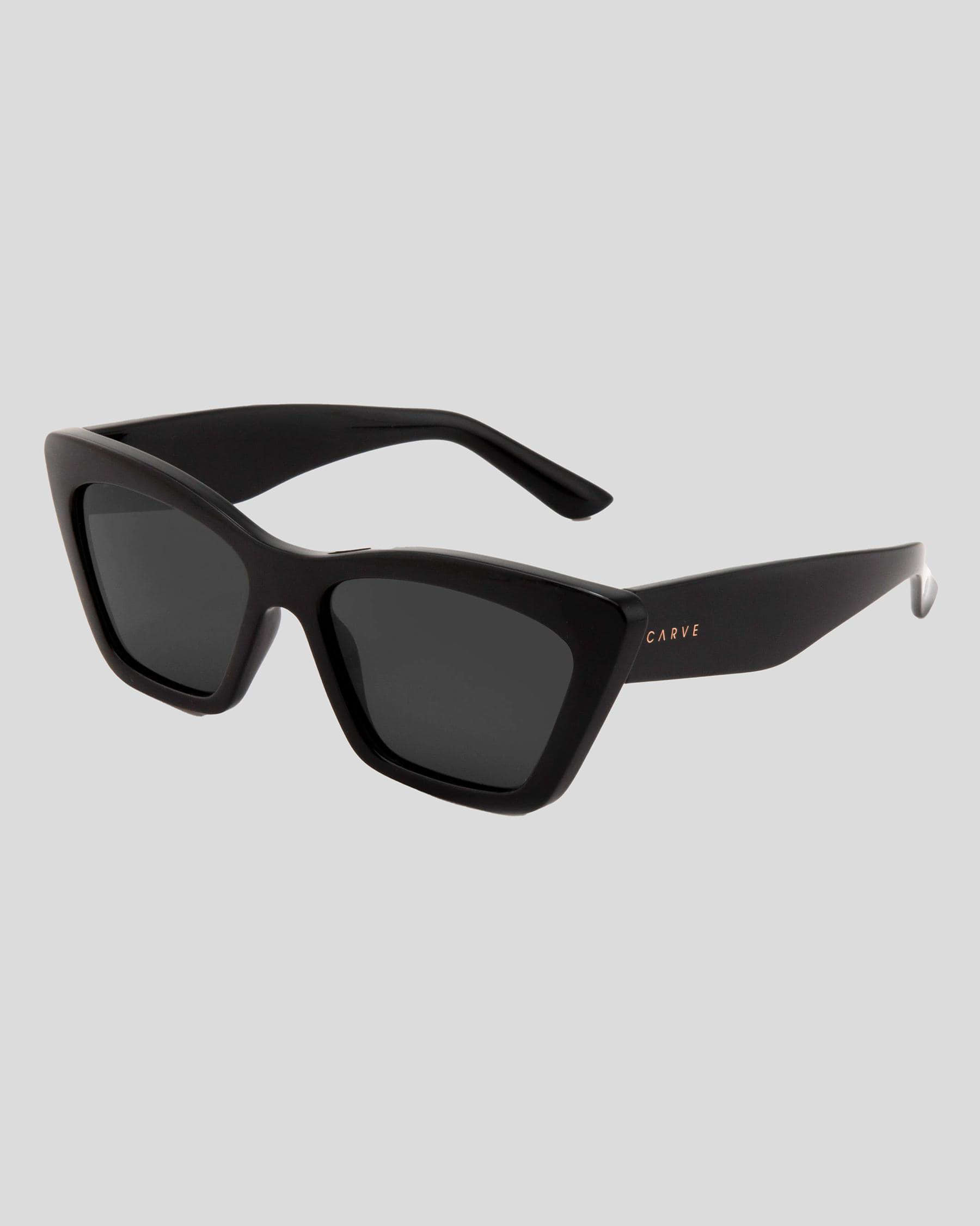 Shop Carve Tahoe Sunglasses In Gloss Black/grey - Fast Shipping & Easy ...
