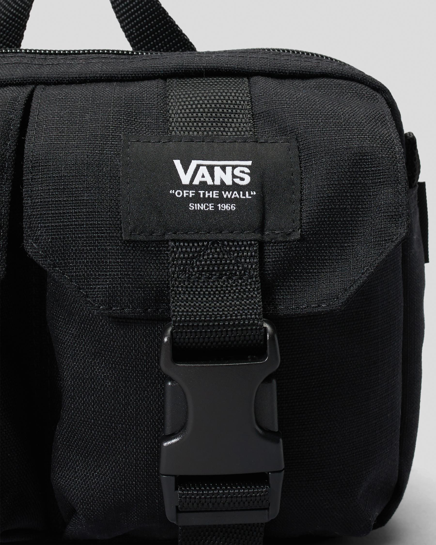 Shop Vans Persue Shoulder Bag In Black Ripstop - Fast Shipping & Easy ...