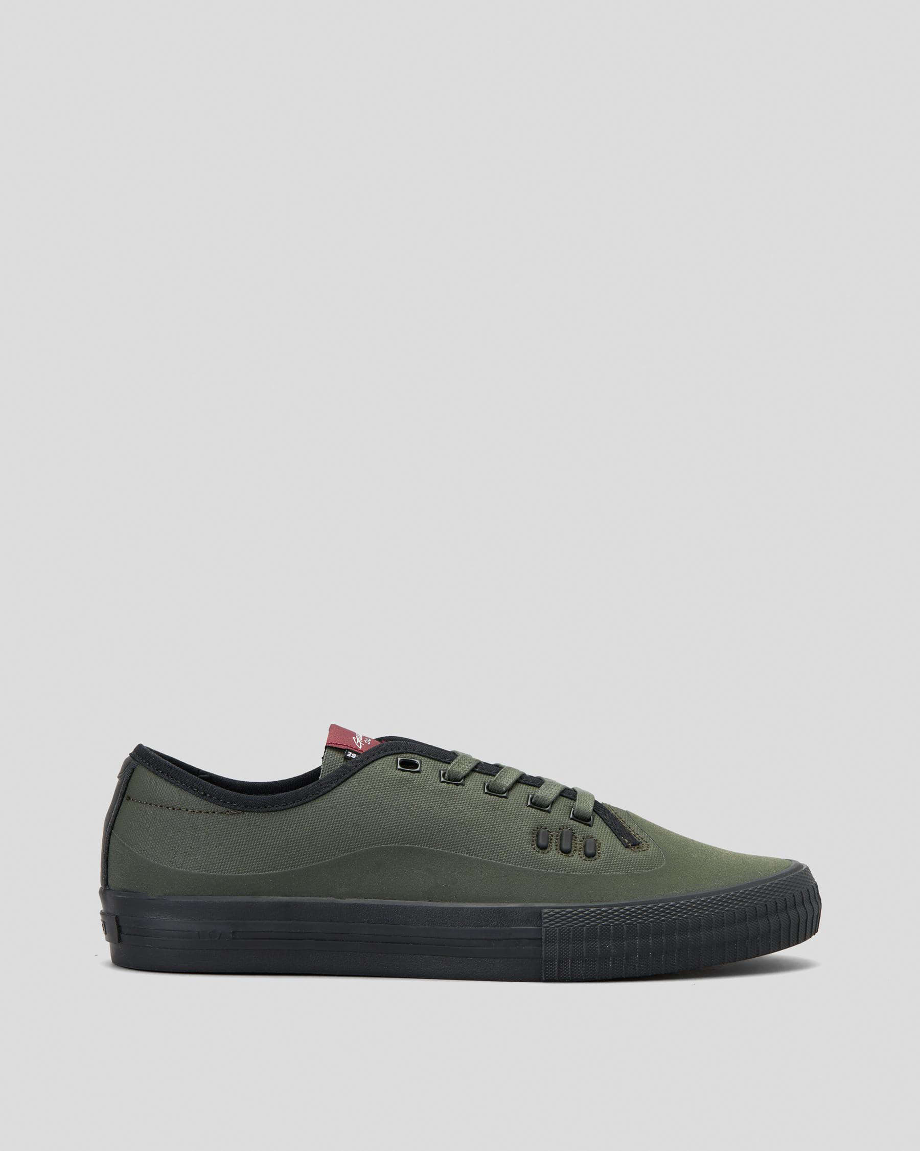 Shop Globe Gillette Shoes In Dark Olive/black - Fast Shipping & Easy ...