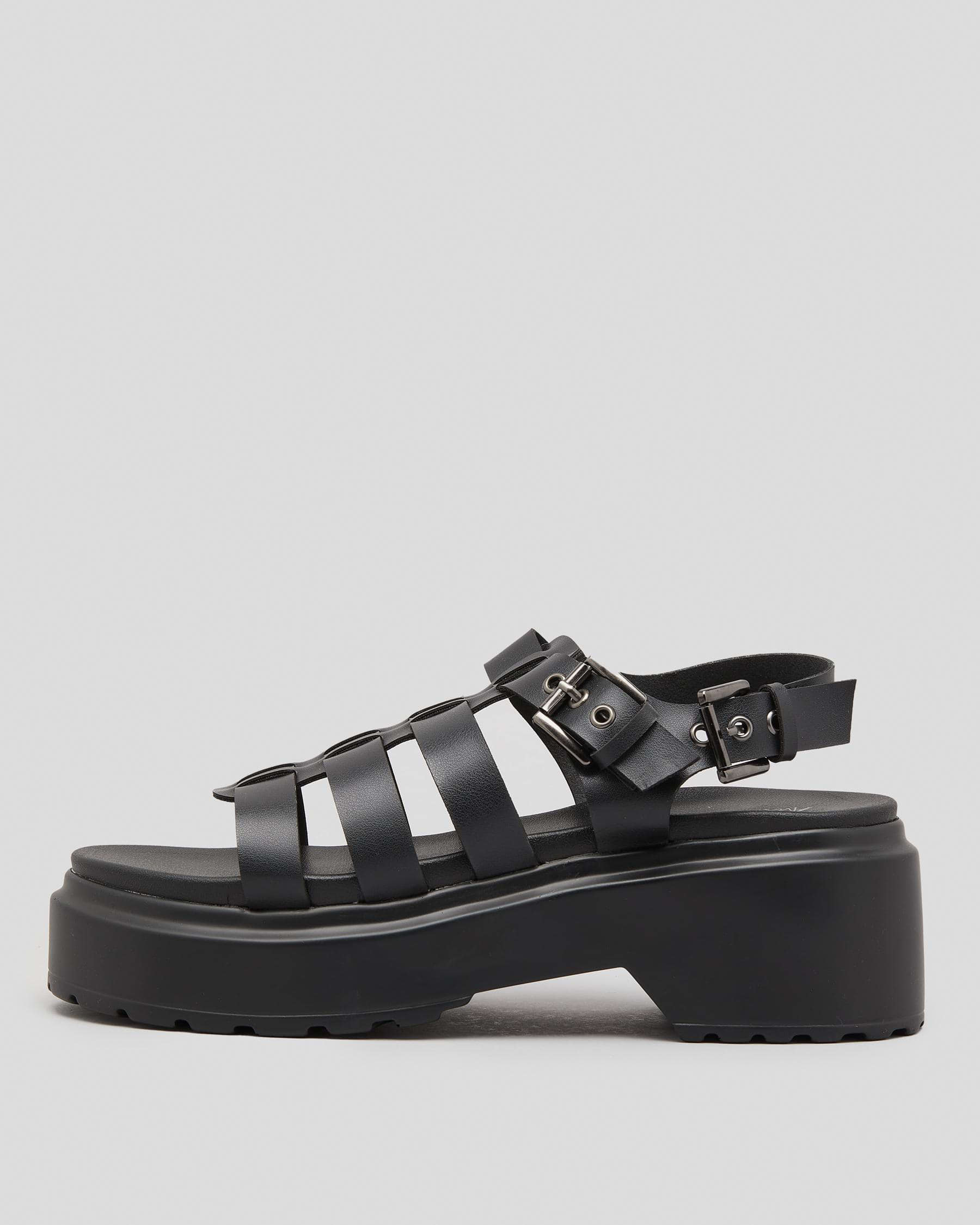 Shop Ava And Ever Nova Flatform Shoes In Black - Fast Shipping & Easy ...