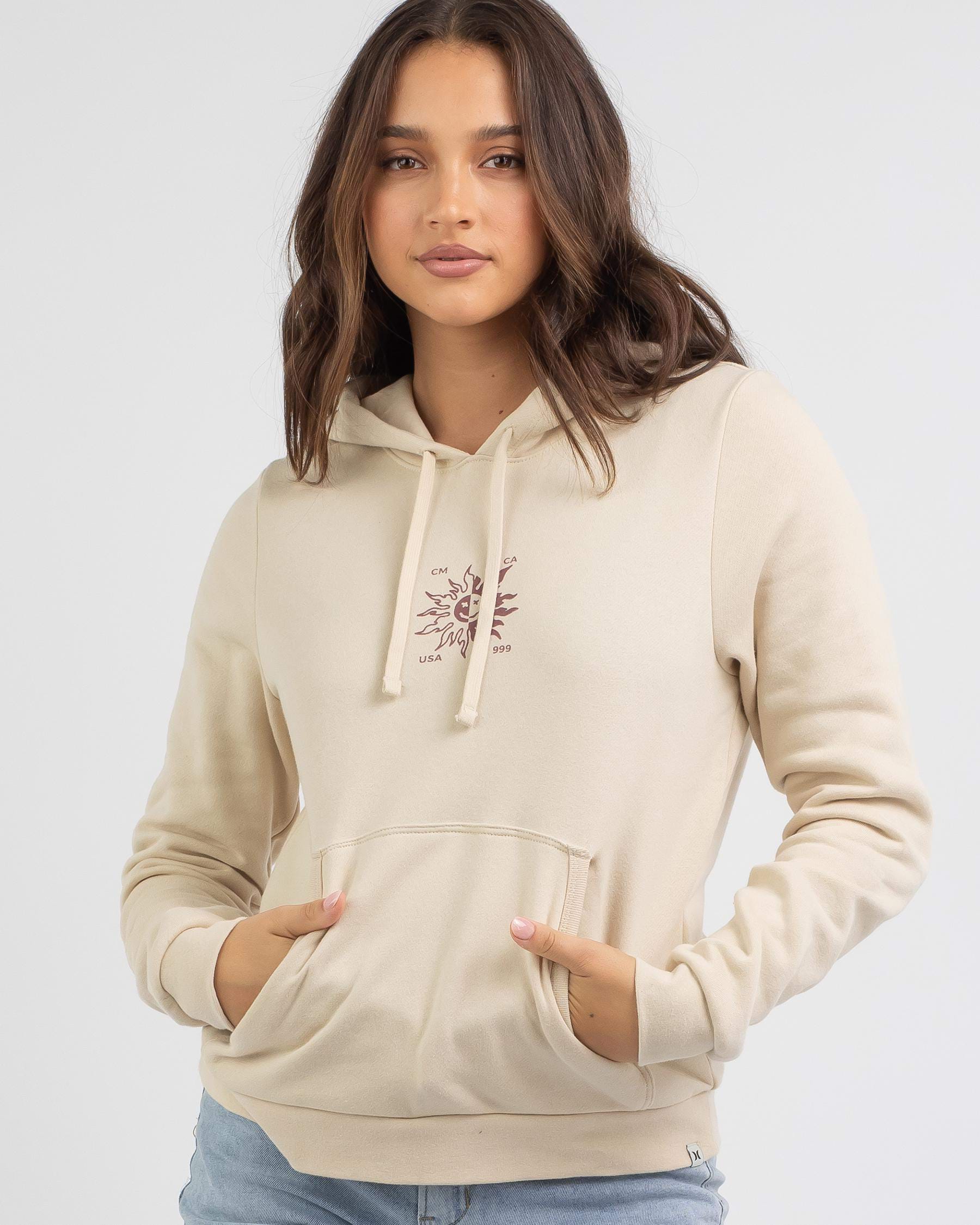 Shop Hurley Winter Sun Hoodie In Sandshell - Fast Shipping & Easy ...