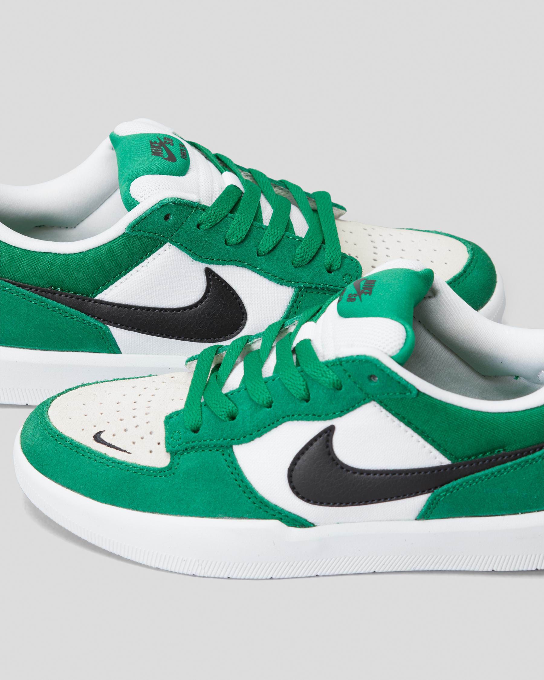 Shop Nike Womens Nike SB Force 58 Shoes In Pine Green black white white Fast Shipping Easy Returns City Beach Australia