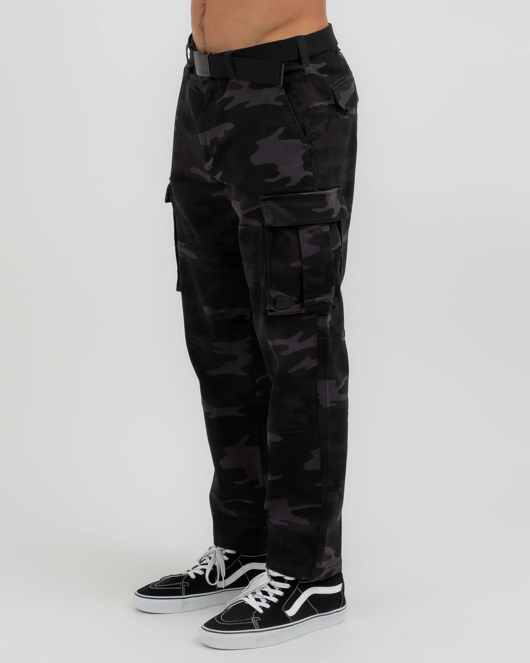 Shop Dexter Annihilate Cargo Pants In Black Camo - Fast Shipping & Easy ...