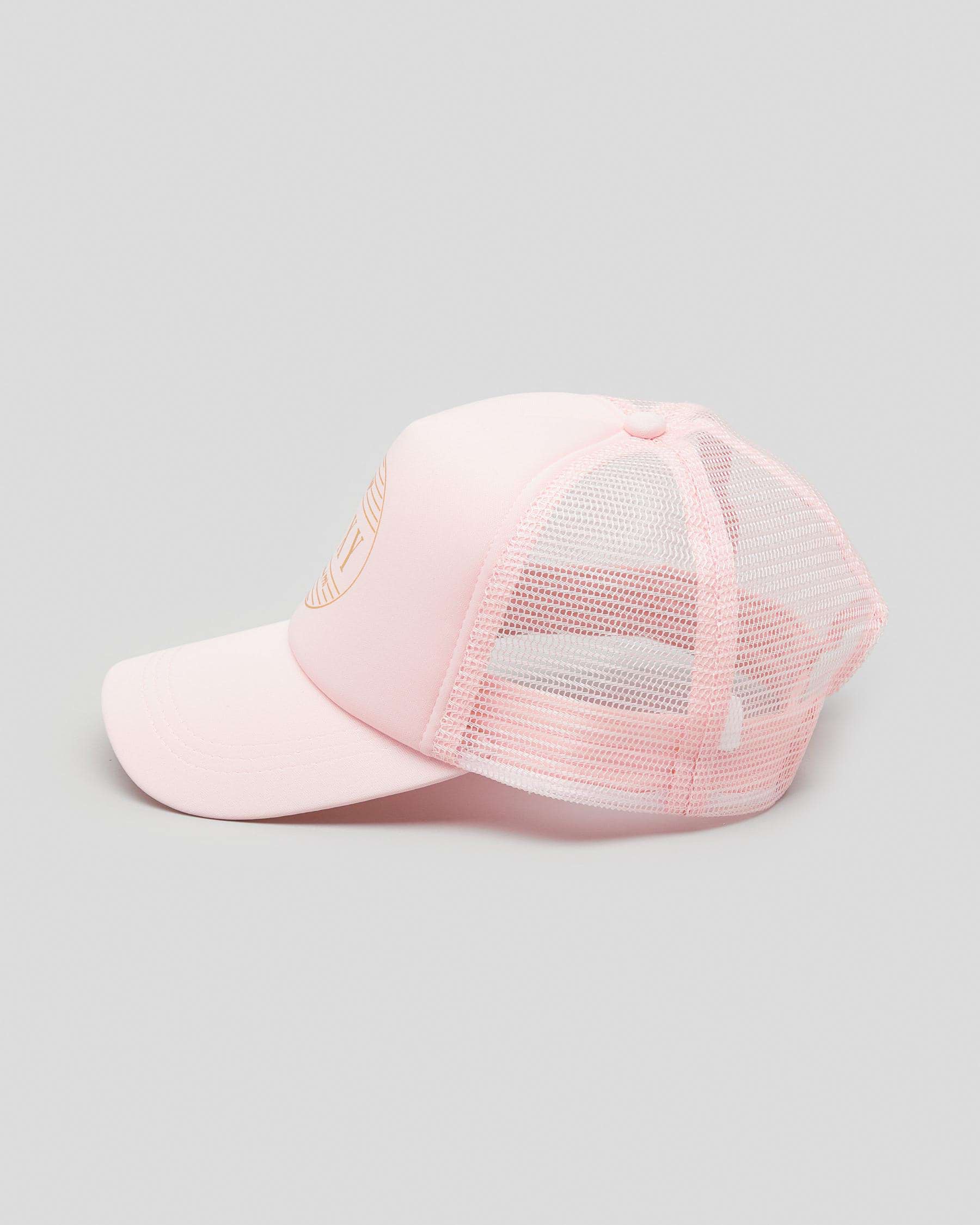 Roxy Brennan Trucker Cap In Powder Pink - Fast Shipping & Easy Returns ...