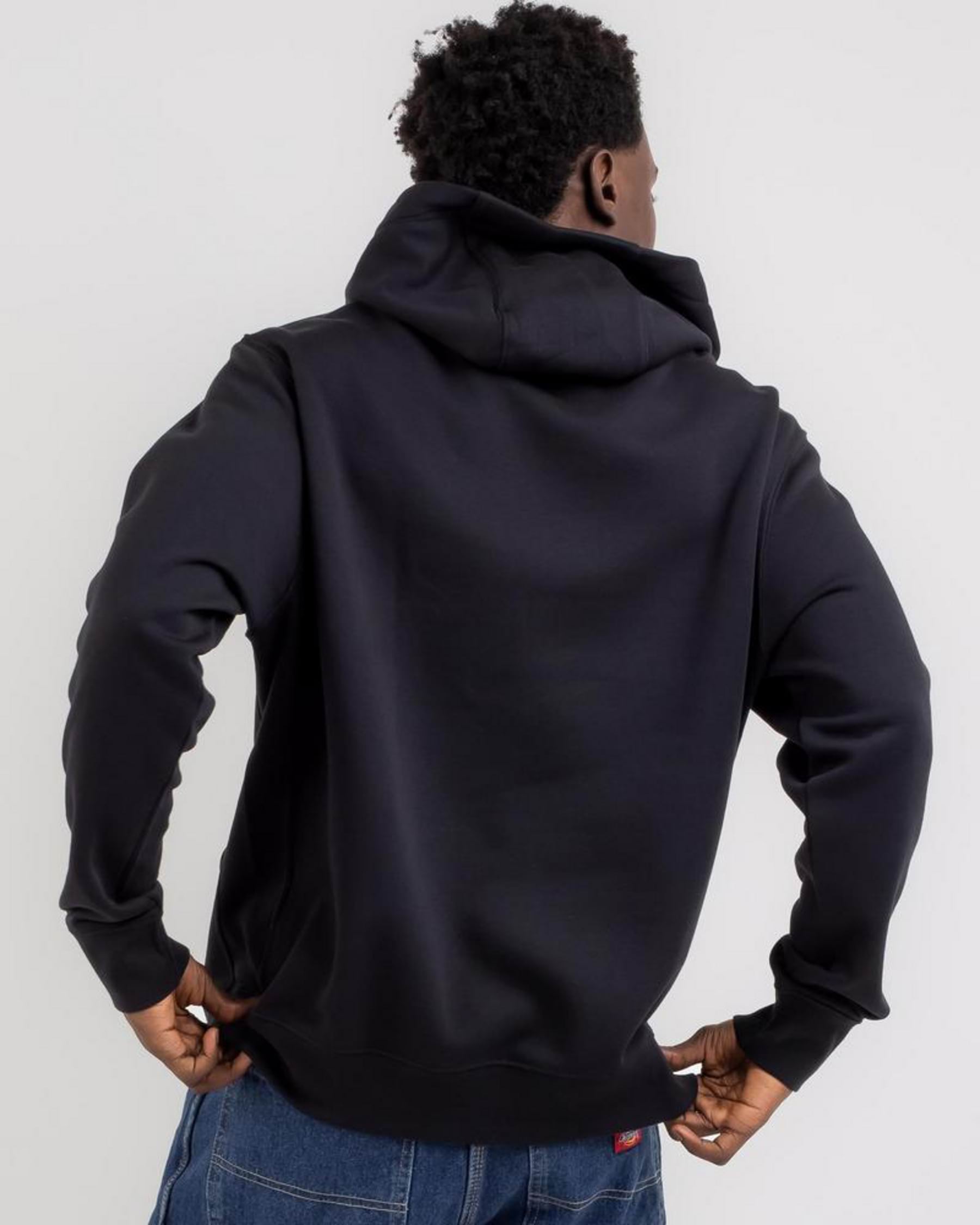 Shop Nike Swish Club Hoodie In Black/black/white - Fast Shipping & Easy ...