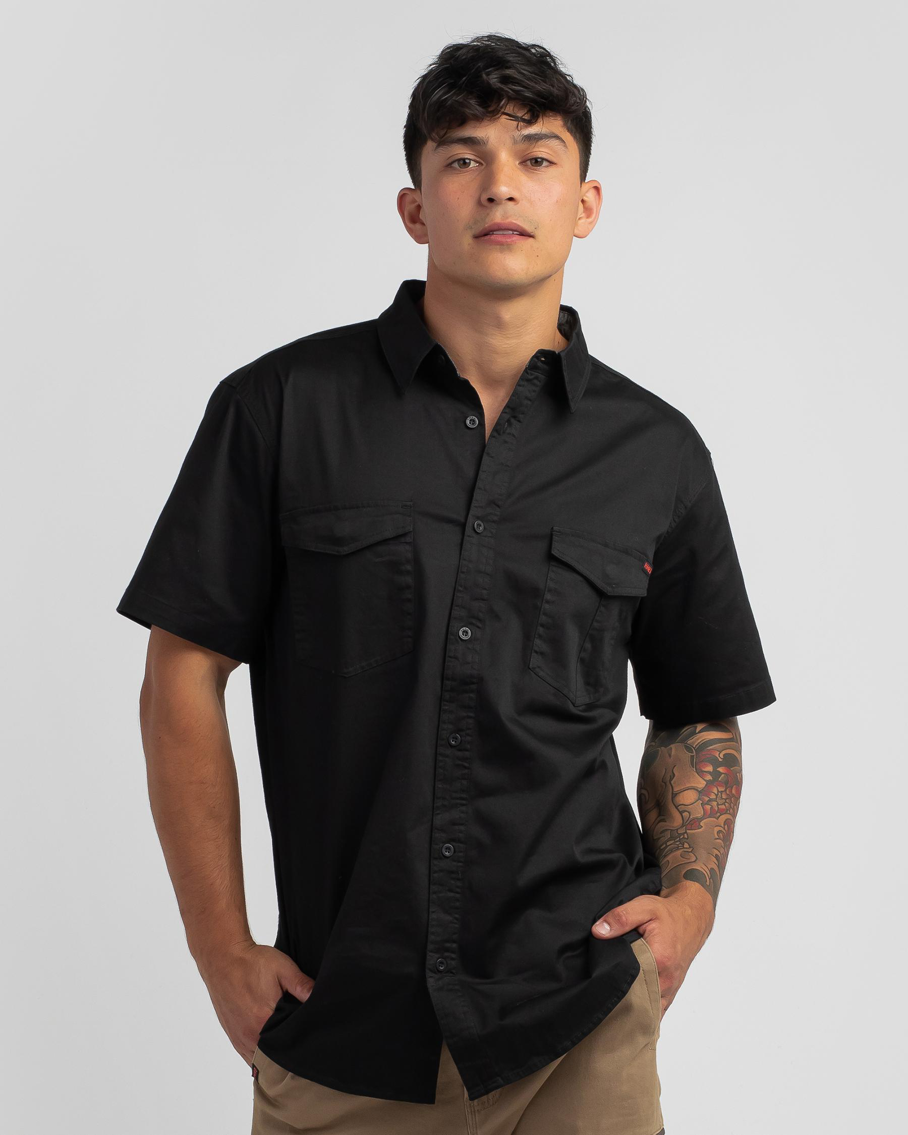Shop HMRD Smoko Short Sleeve Shirt In Black - Fast Shipping & Easy ...