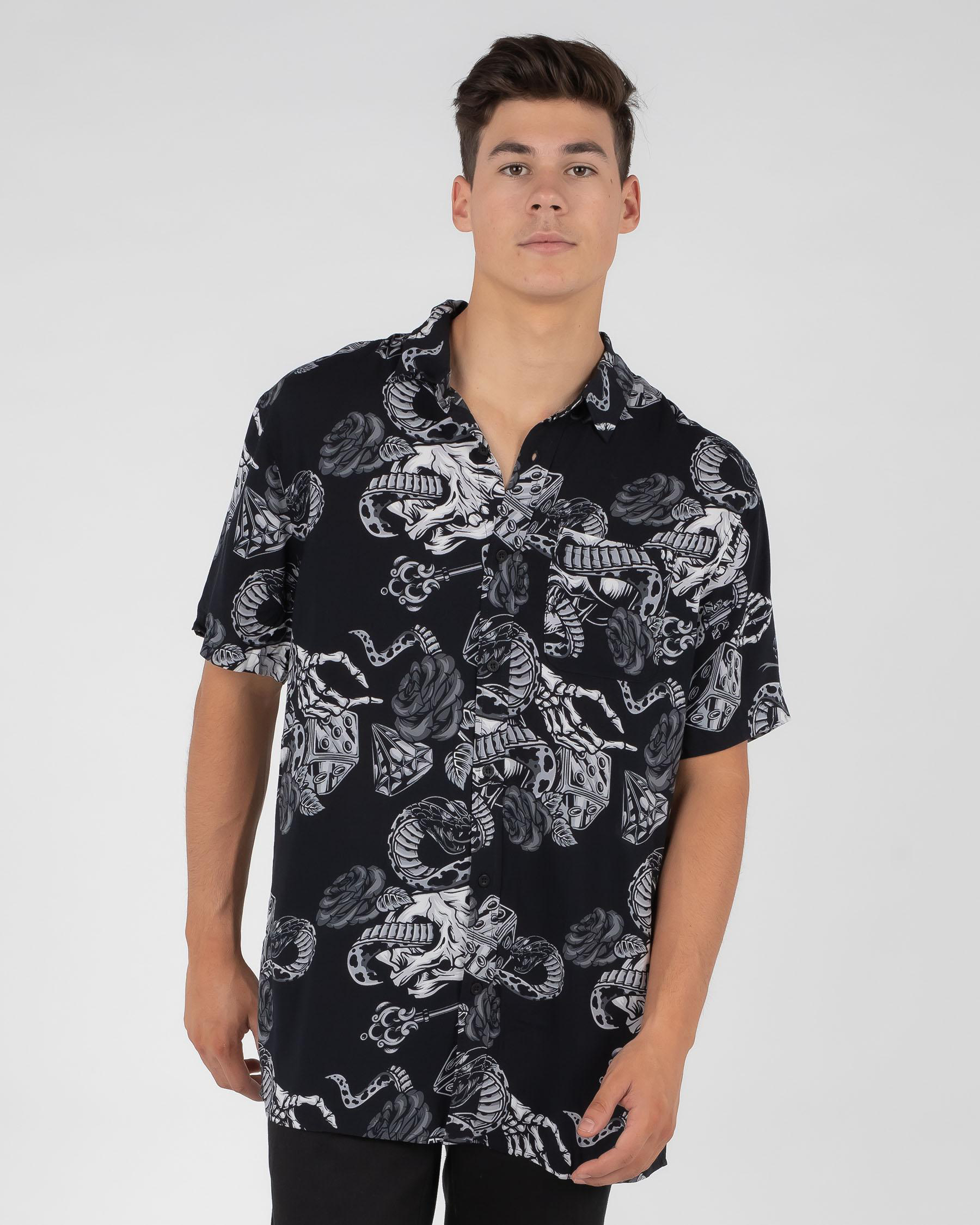 Shop Dexter Inked Short Sleeve Shirt In Black - Fast Shipping & Easy ...