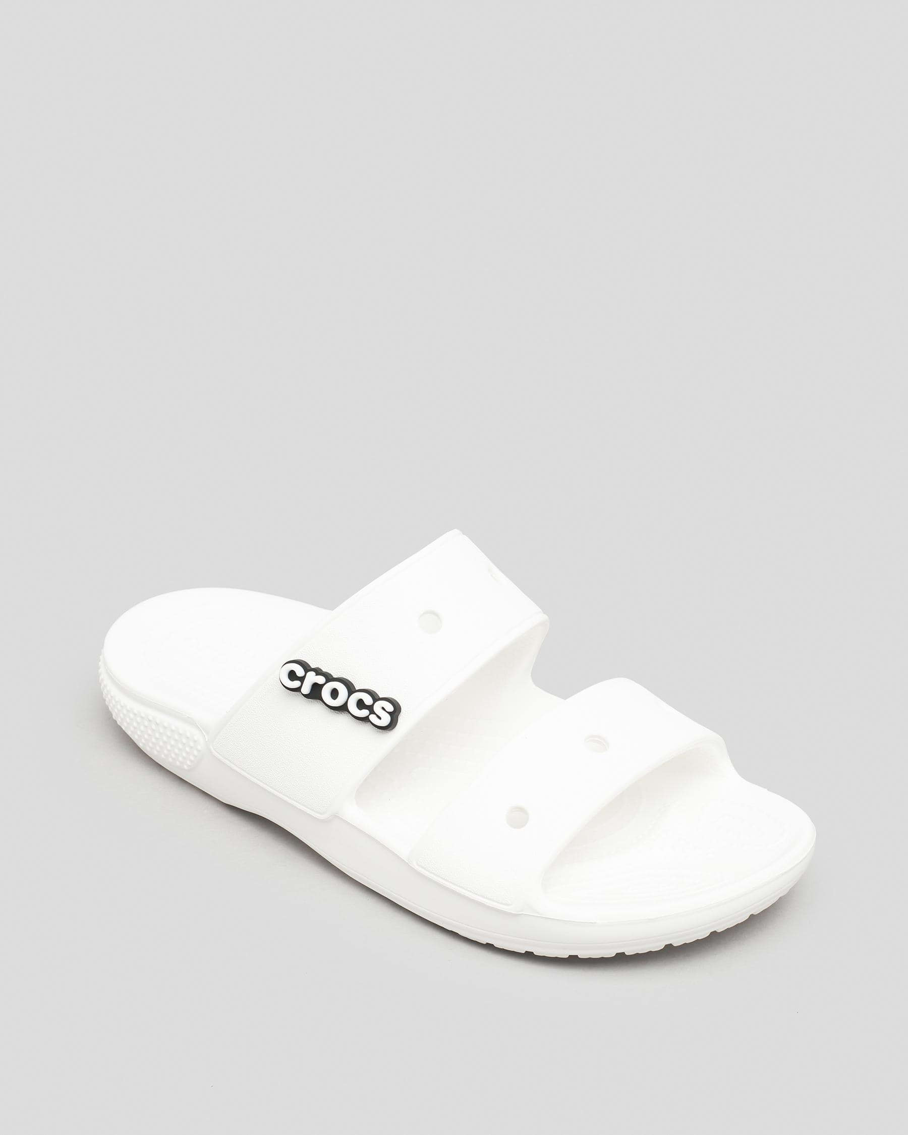 Shop Crocs Classic Crocs Sandals In White - Fast Shipping & Easy ...