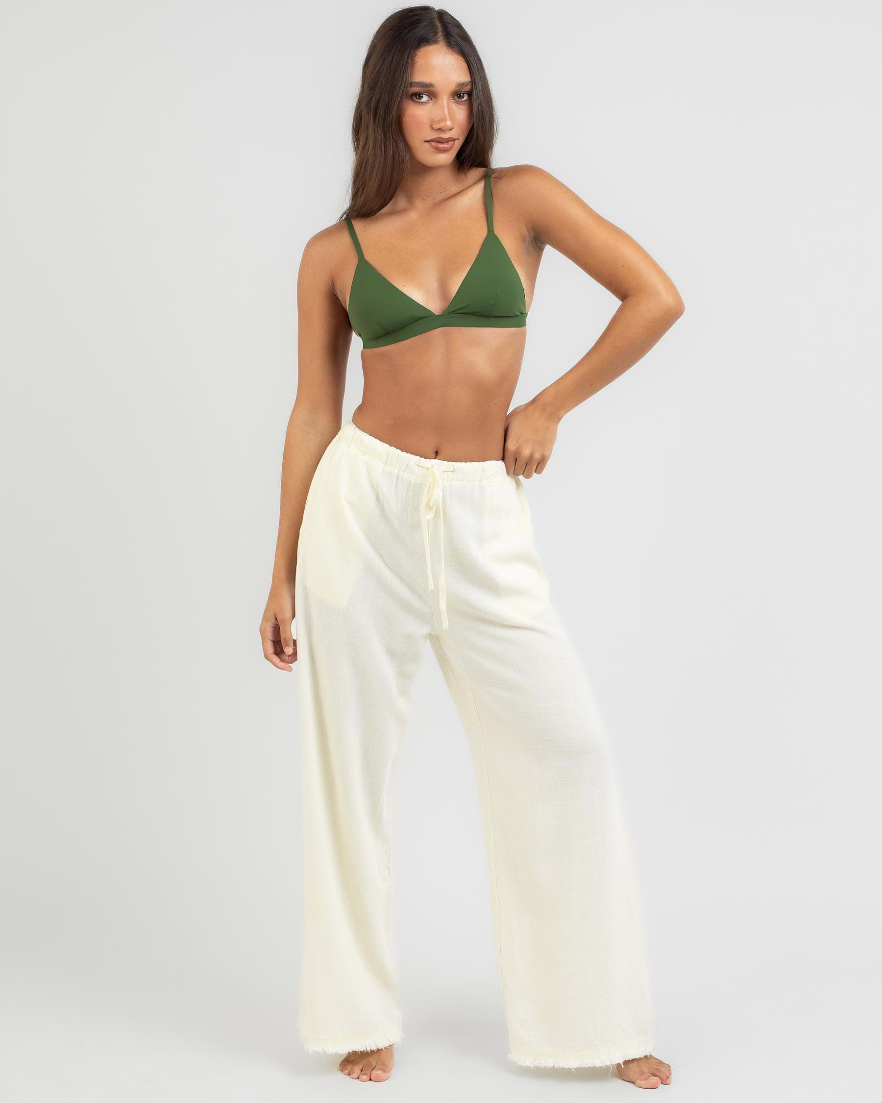 Mooloola Aria Dallis Beach Pants In Butter - FREE* Shipping & Easy ...