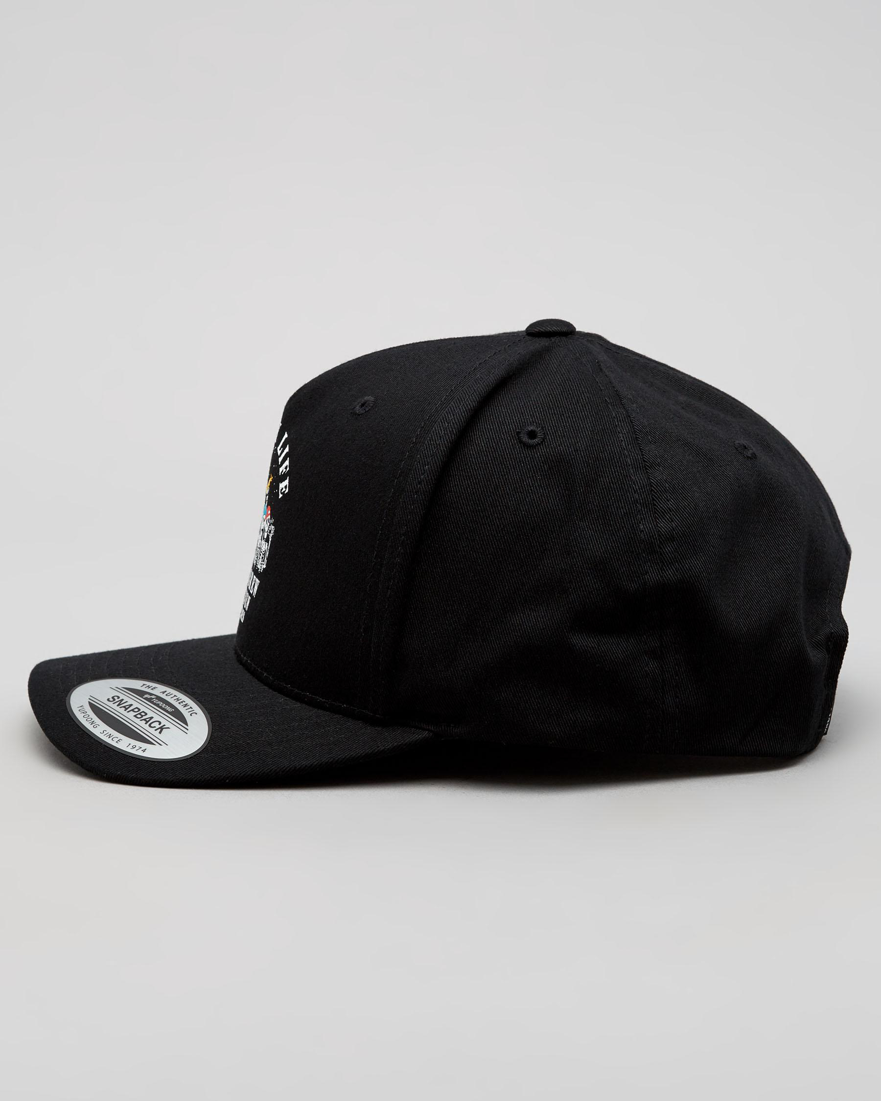 Shop Salty Life Brew Crew Snapback Cap In Black - Fast Shipping & Easy ...