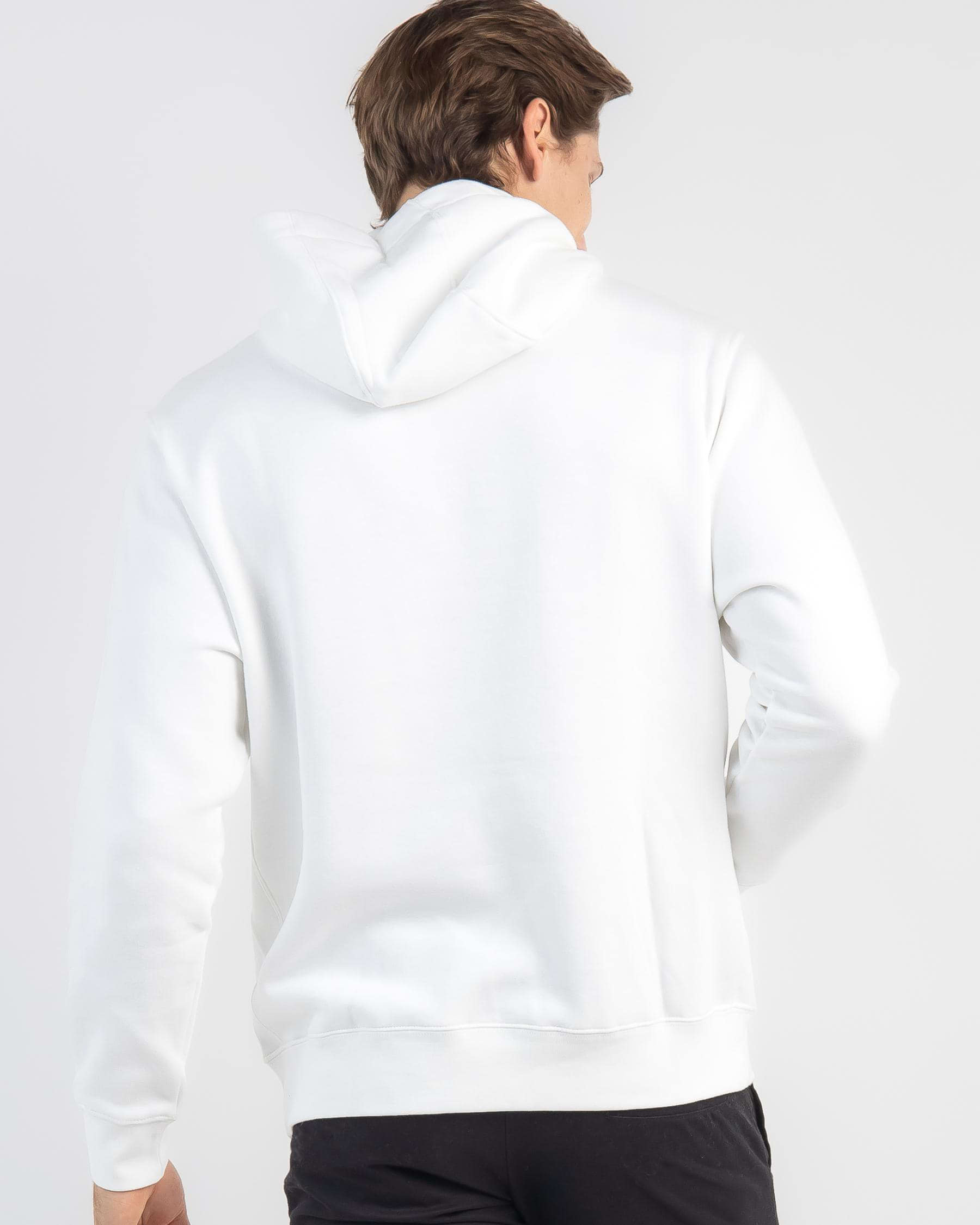 Shop Nike Swish Club Hoodie In White/white/black - Fast Shipping & Easy ...