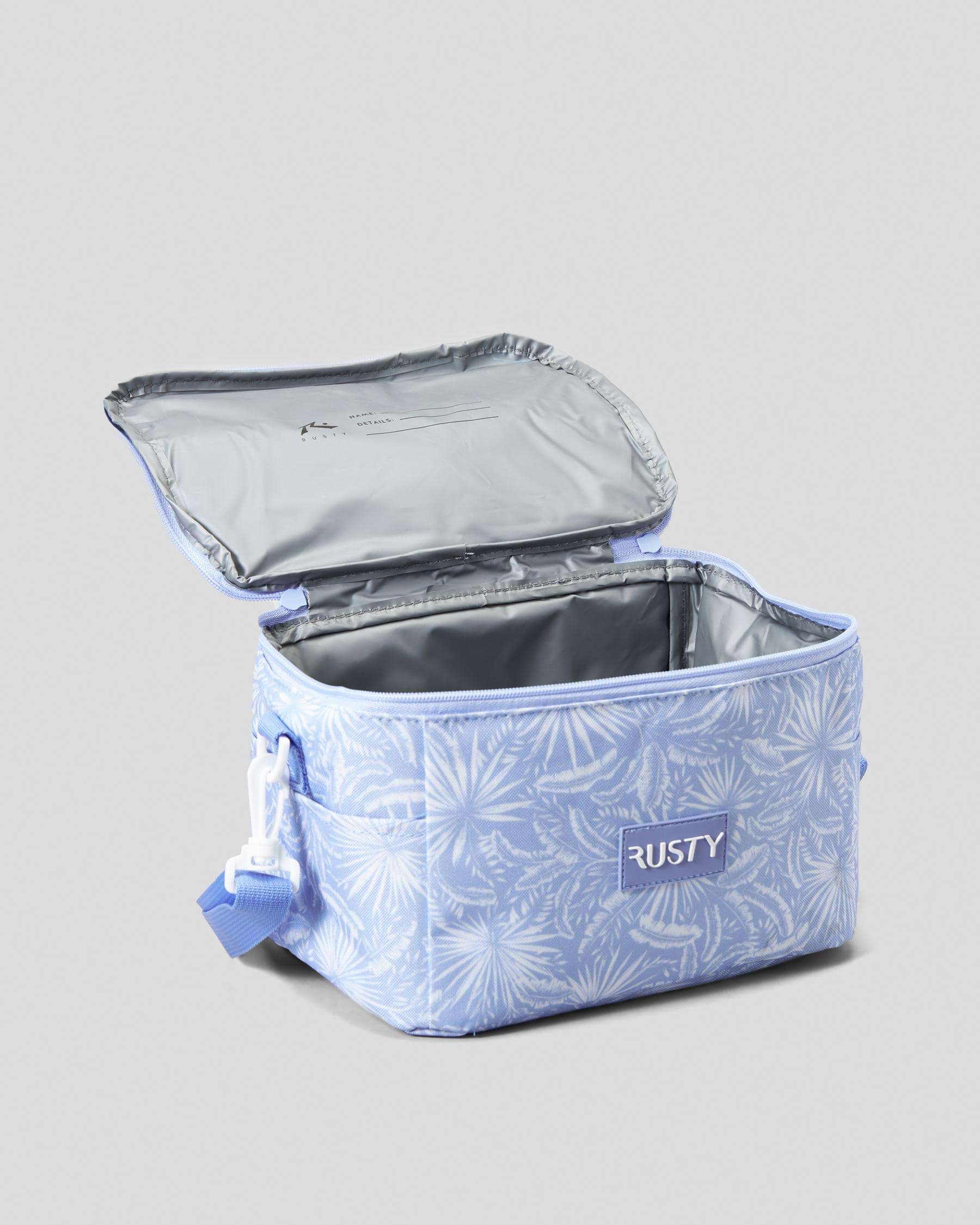 Shop Rusty Coastline Lunch Box In Periwinkle Blue - Fast Shipping ...