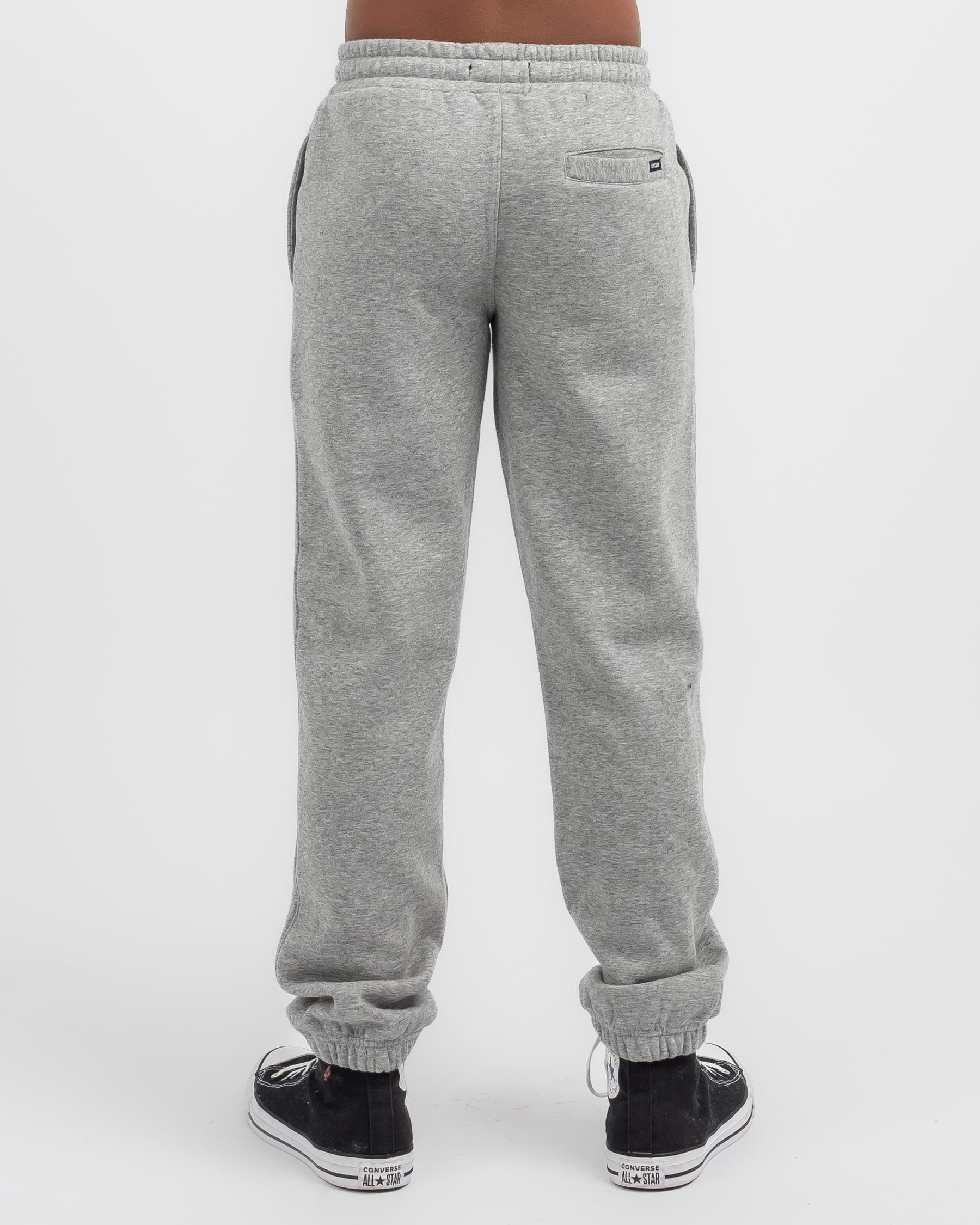 Shop Rip Curl Boys' Icon Of Surf Track Pants In Grey Marle - Fast ...