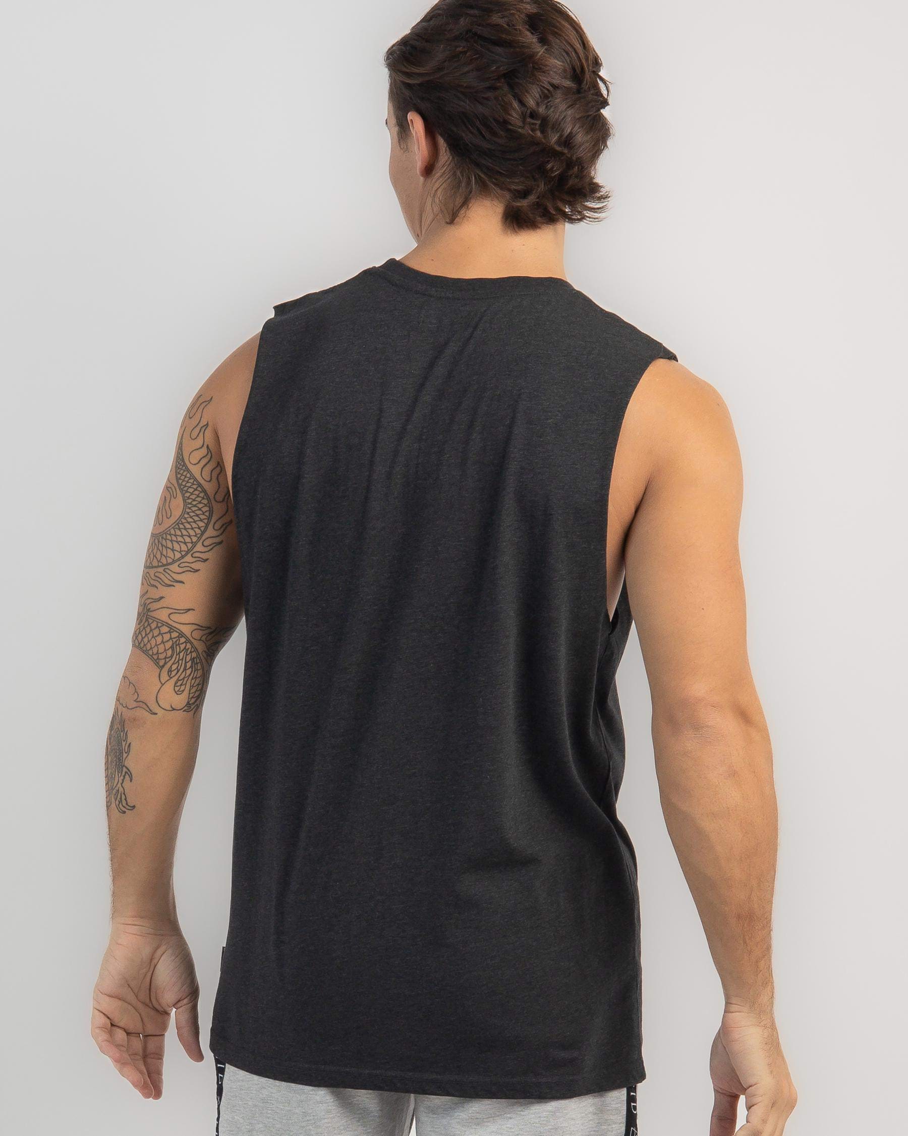 Shop Lucid Essential Muscle Tank In Charcoal Marle Fast Shipping And Easy Returns City Beach 5811