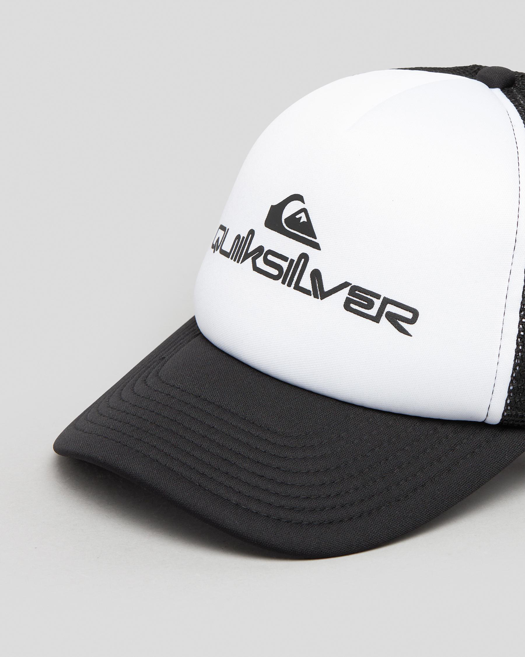 Quiksilver Omnistack Returns States Shipping FREE* White City Easy - Trucker Cap Beach - In & United