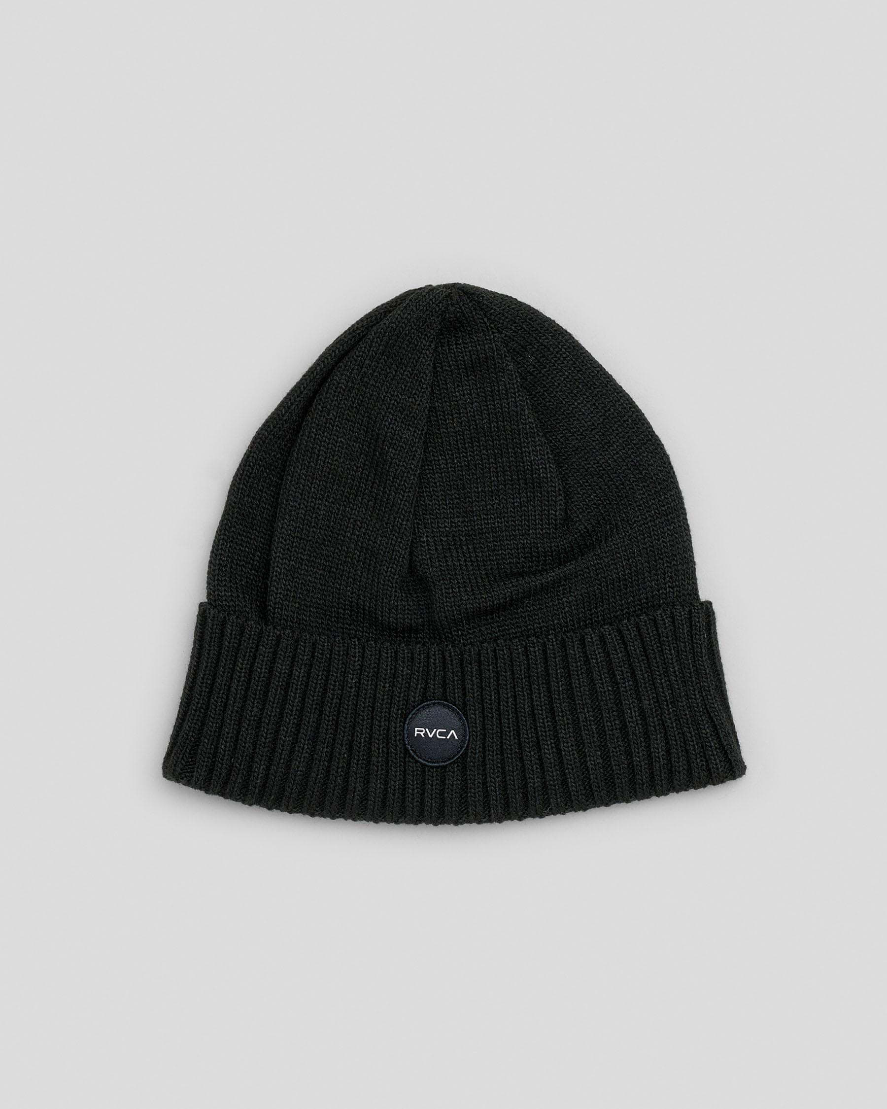 Shop RVCA Mini Motors Beanie In Black - Fast Shipping & Easy Returns ...