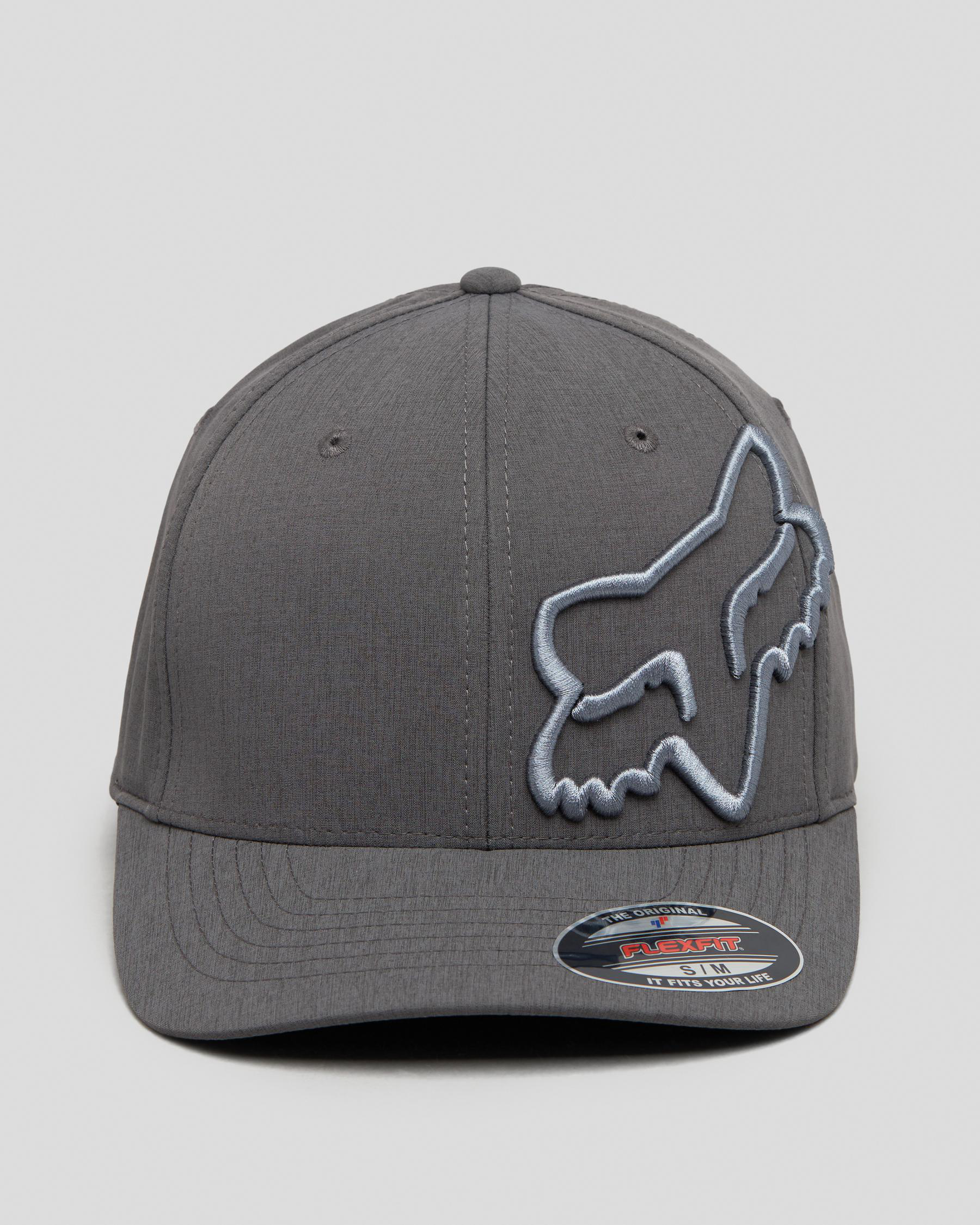 Shop Fox Clouded Flexfit 2.0 Cap In Heather Black - Fast Shipping ...