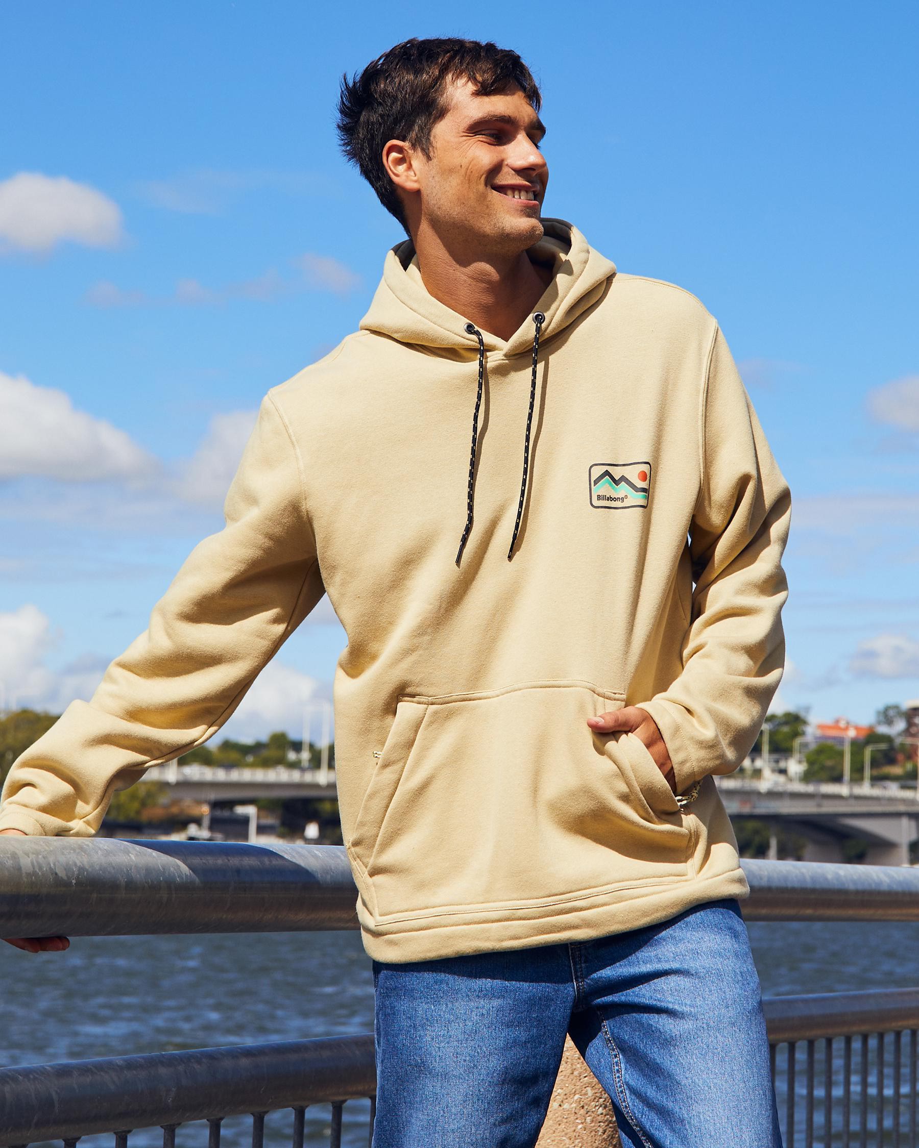 Billabong Compass Pullover In Field Khaki - FREE* Shipping & Easy