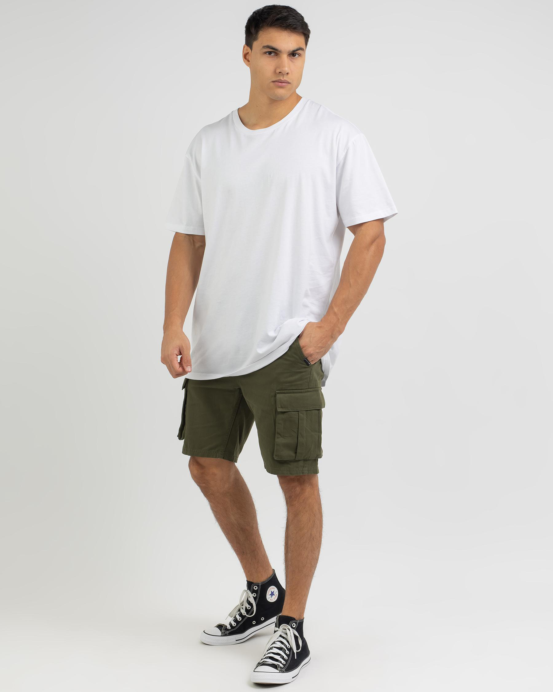 Shop Rusty Manila Cargo Shorts In Rifle Green - Fast Shipping & Easy ...