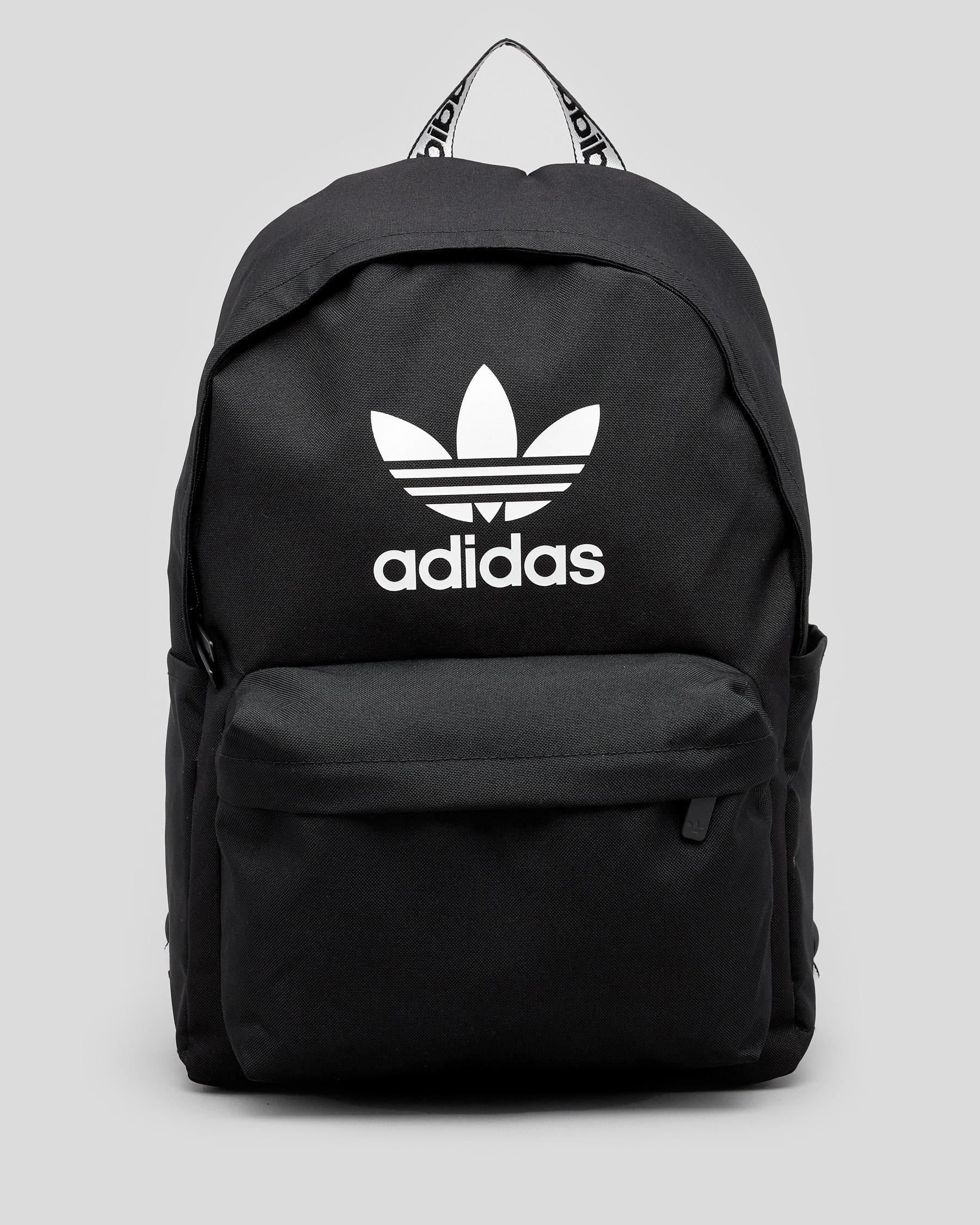 Shop adidas Adicolor Backpack In Black / White - Fast Shipping & Easy ...