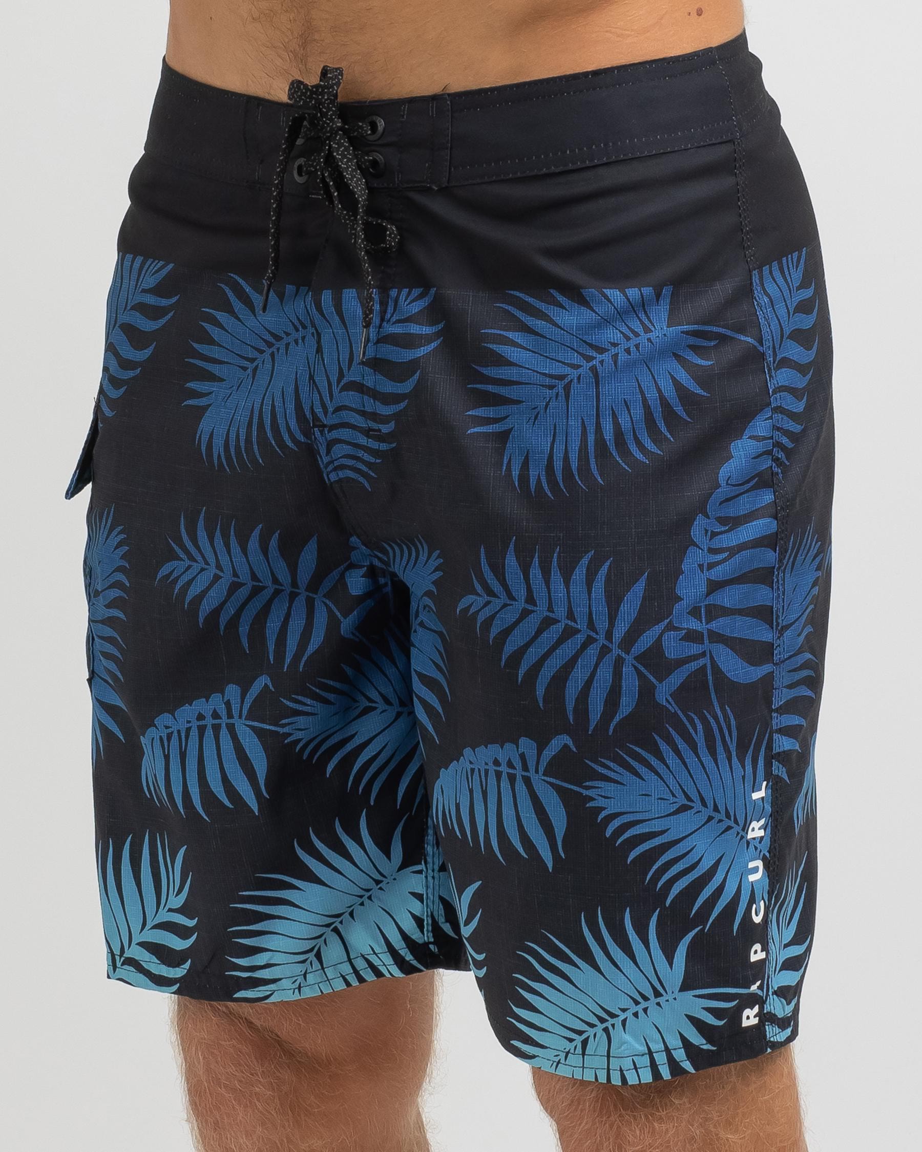 Shop Rip Curl Egan Tropics Board Shorts In Black - Fast Shipping & Easy ...